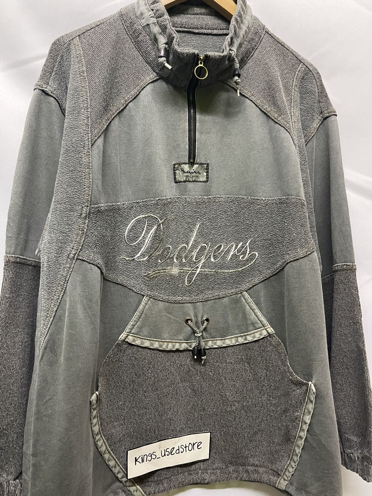 MLB × Vintage VINTAGE LOUIS DODGERS HALF ZIPPER JACKET Size US XL / EU 56 / 4 - 3 Thumbnail