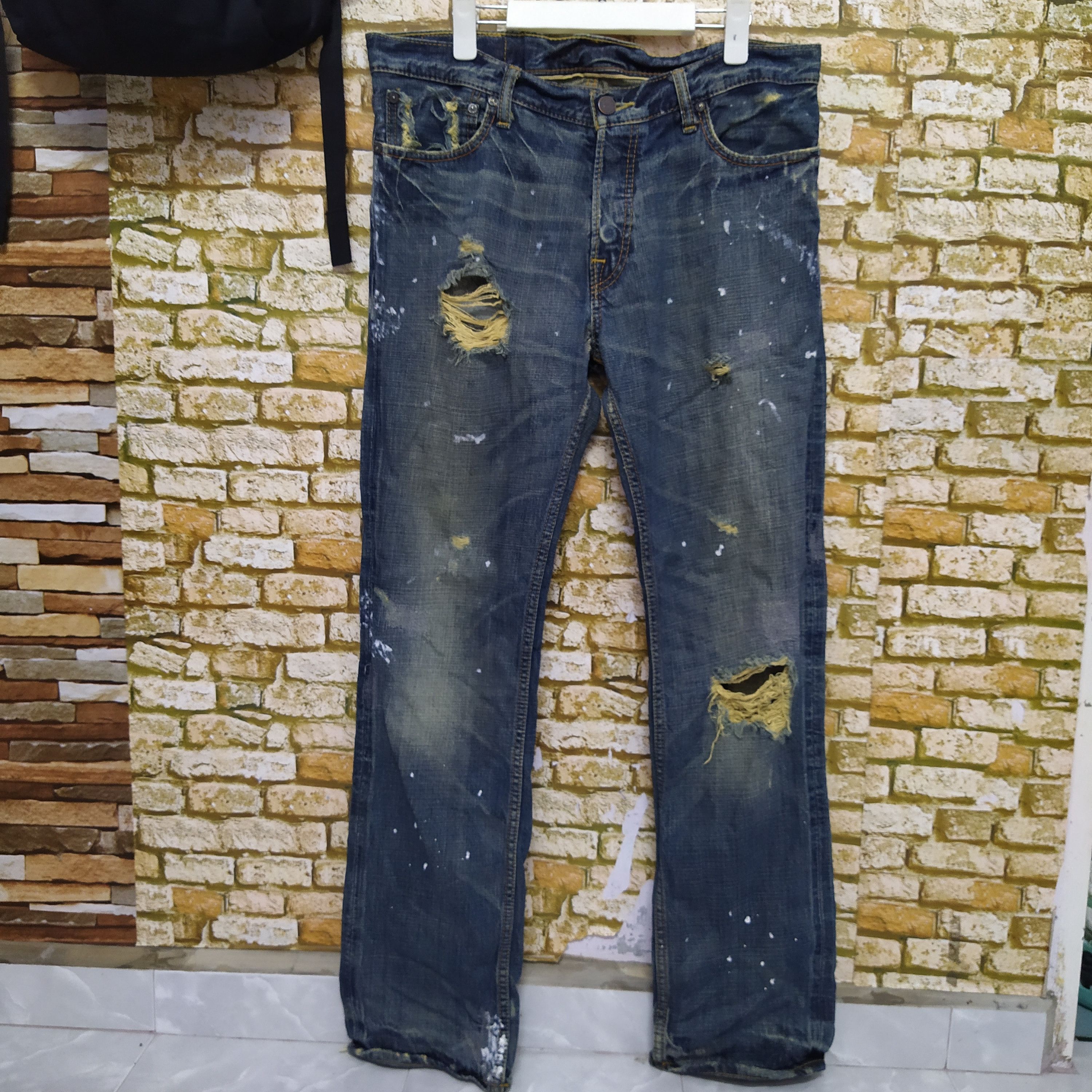Ruehl sale No.925 Vintage Vandam low rise slim boot denim sz 34X34