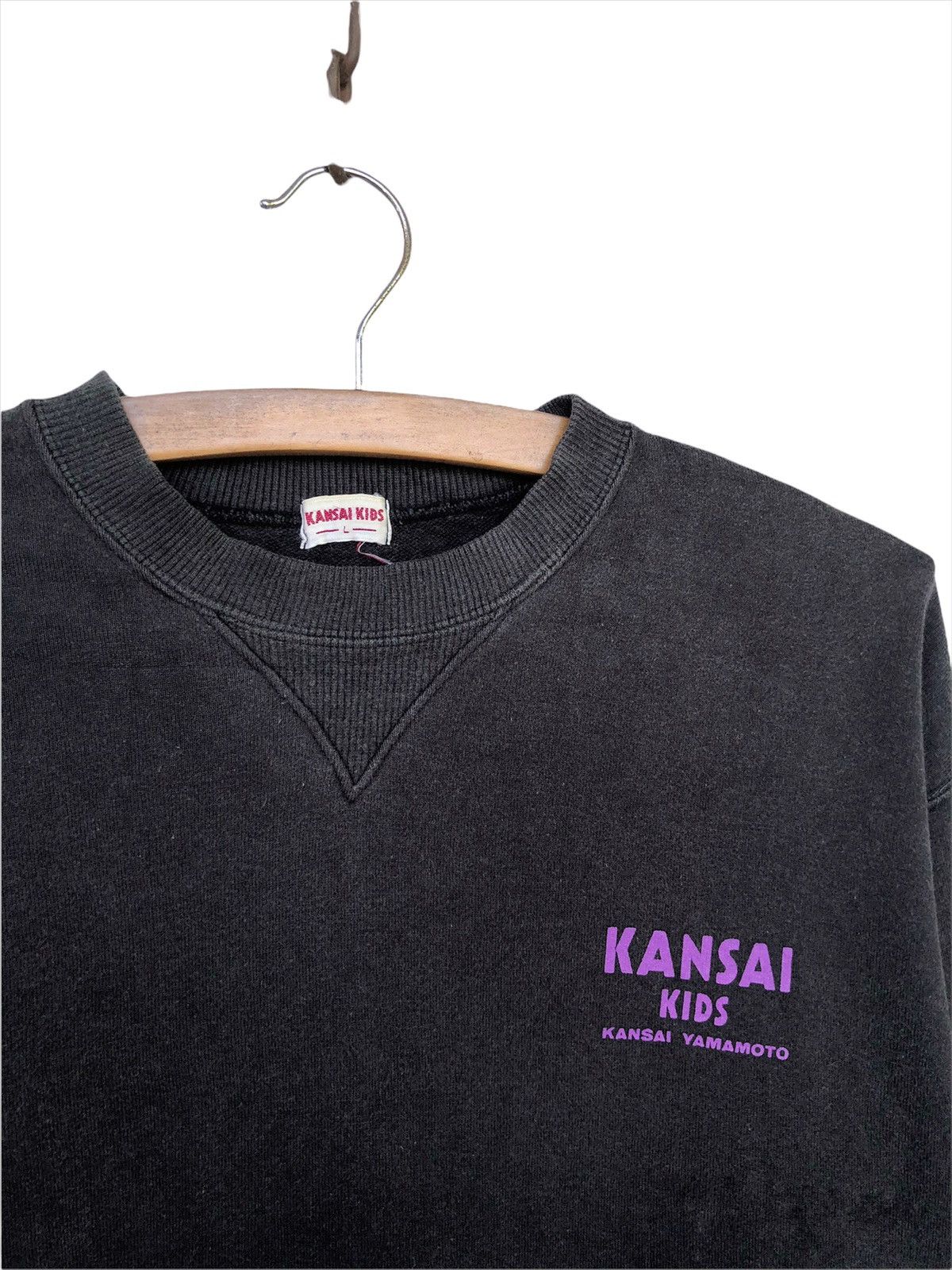Kansai Yamamoto GRAIL🔥1990s Kansai Yamamoto Kanji Bowie Sweatshirt Size US L / EU 52-54 / 3 - 5 Thumbnail