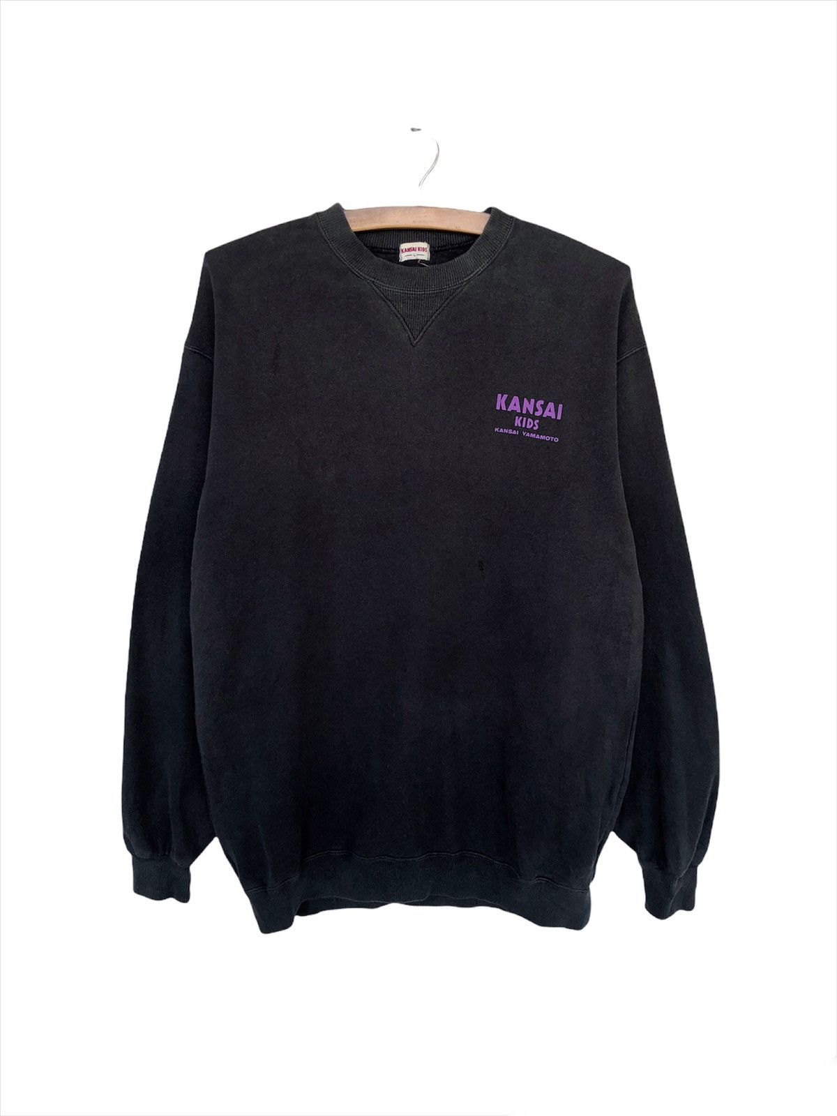 Kansai Yamamoto GRAIL🔥1990s Kansai Yamamoto Kanji Bowie Sweatshirt Size US L / EU 52-54 / 3 - 4 Thumbnail