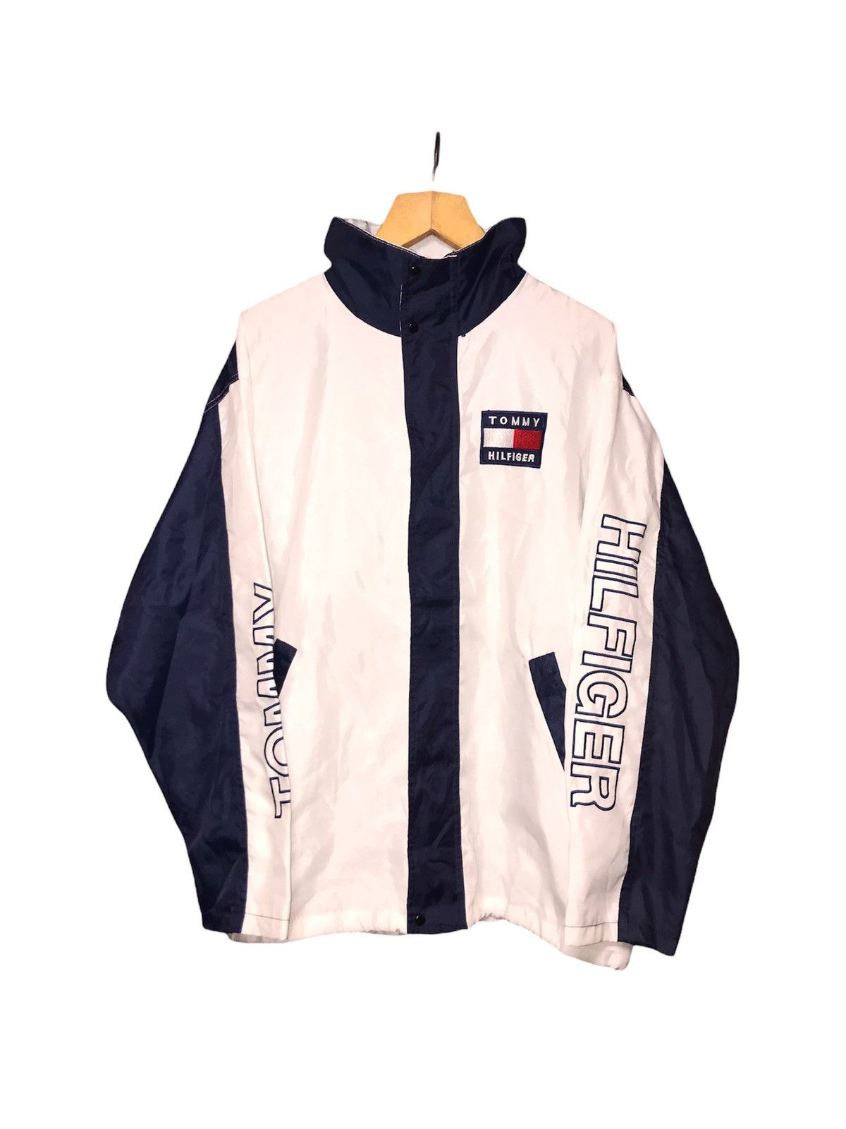 Streetwear Tommy Hilfiger Vintage Tommy Hilfiger Vintage Big Logo Jacket Grailed