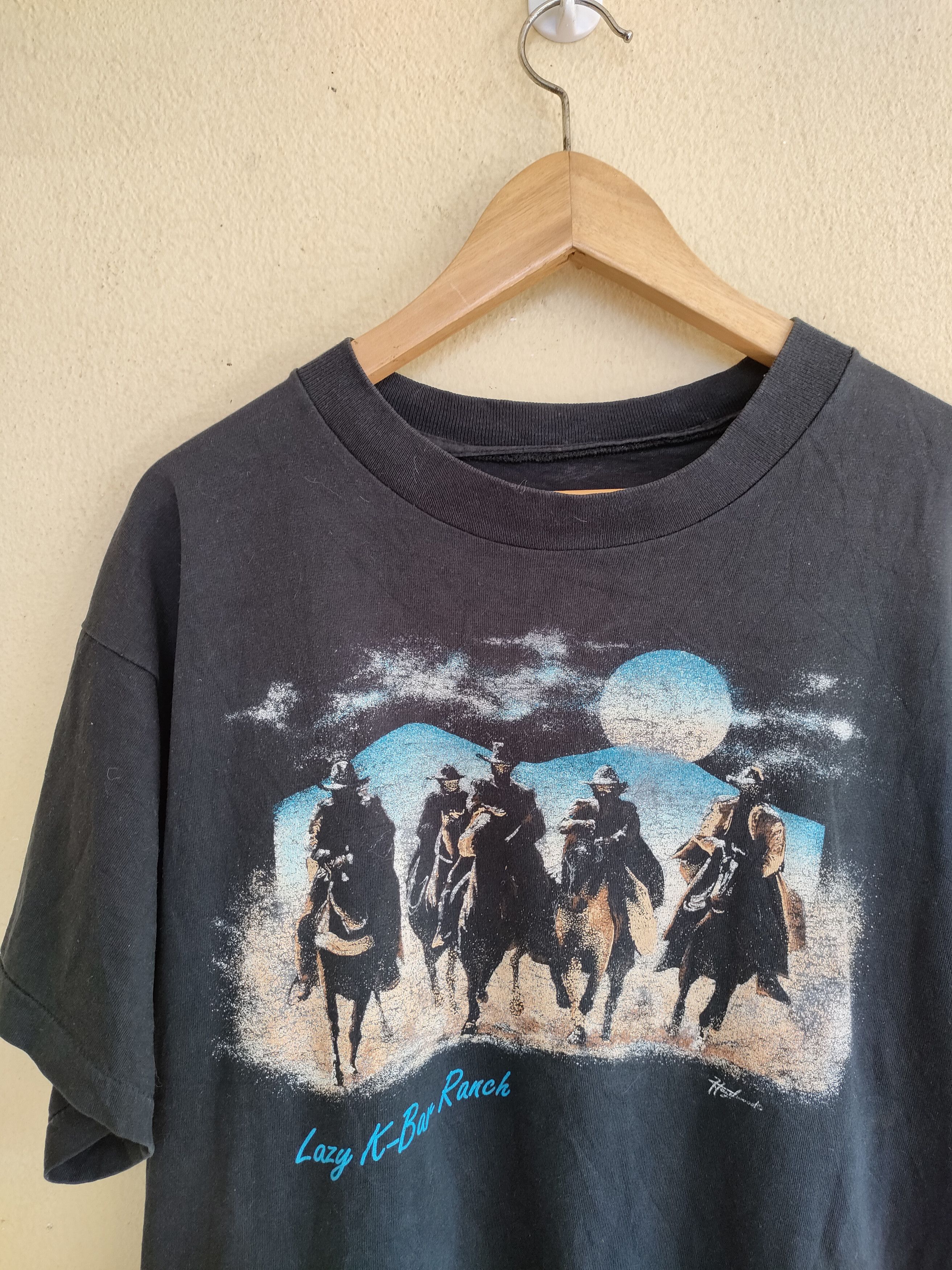 Vintage Vintage Lazy K-Bar Cowboy t-shirt Size US L / EU 52-54 / 3 - 4 Thumbnail