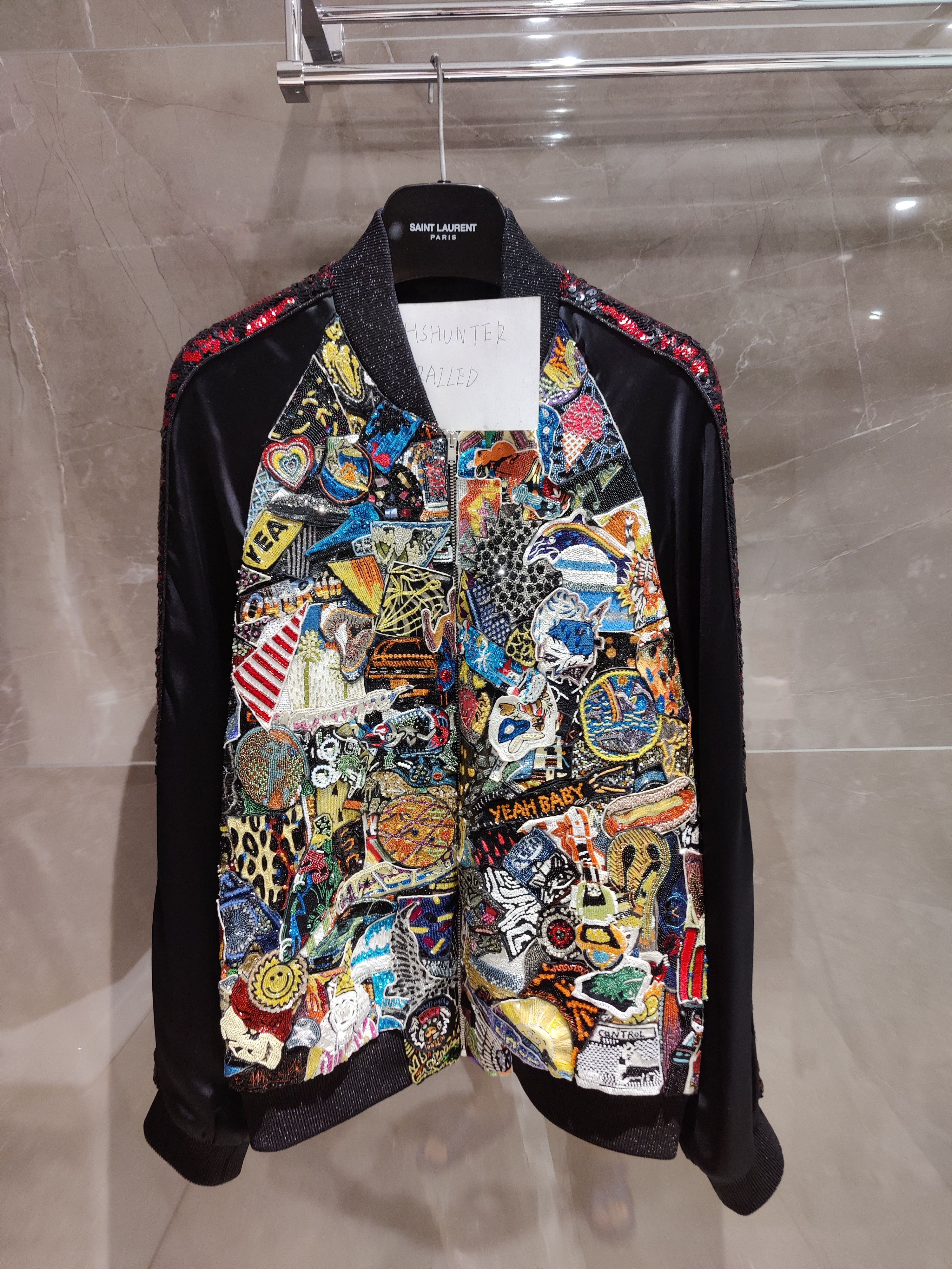 Baby Bomber Jacket Saint Laurent Yeah Baby Jacket Wool-blend