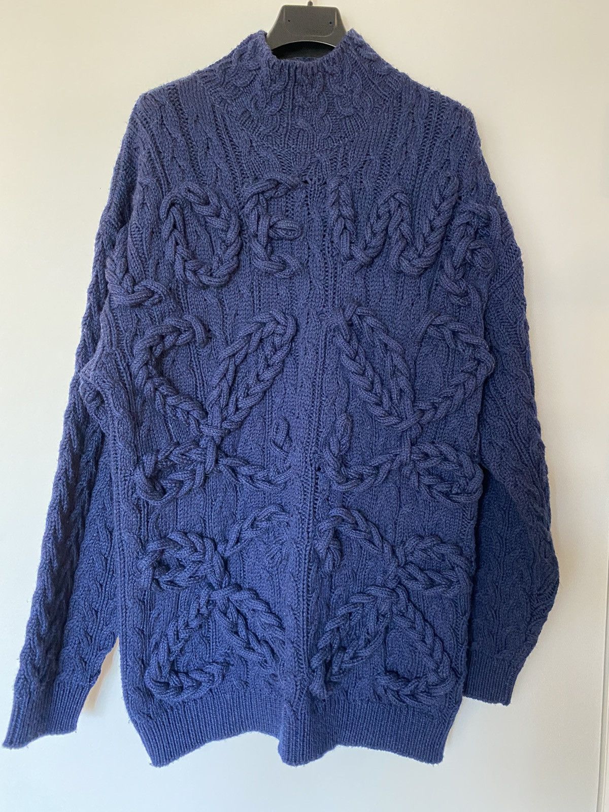 Loewe Oversized Logo Cable Knit Sweater