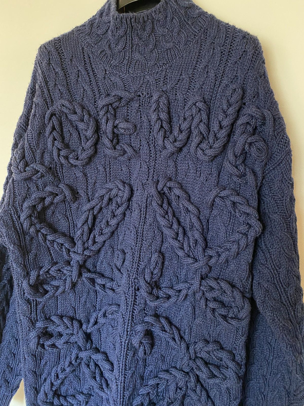 Loewe Loewe Oversized Logo Cable Knit Sweater Size US M / EU 48-50 / 2 - 2 Thumbnail