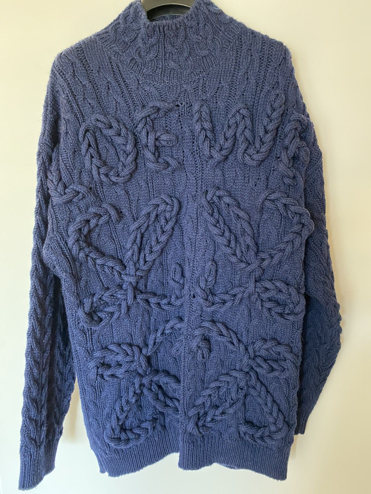 Loewe Loewe Oversized Logo Cable Knit Sweater Size US M / EU 48-50 / 2 - 3 Thumbnail