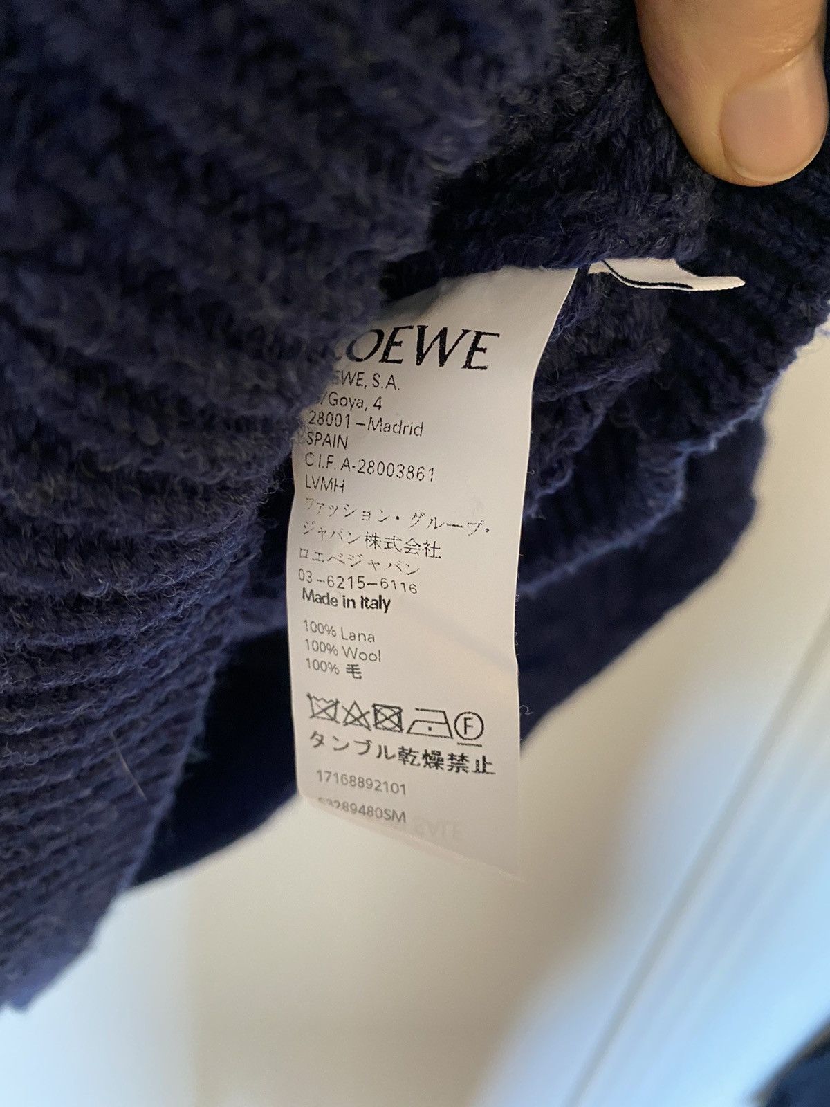 Loewe Loewe Oversized Logo Cable Knit Sweater Size US M / EU 48-50 / 2 - 6 Thumbnail