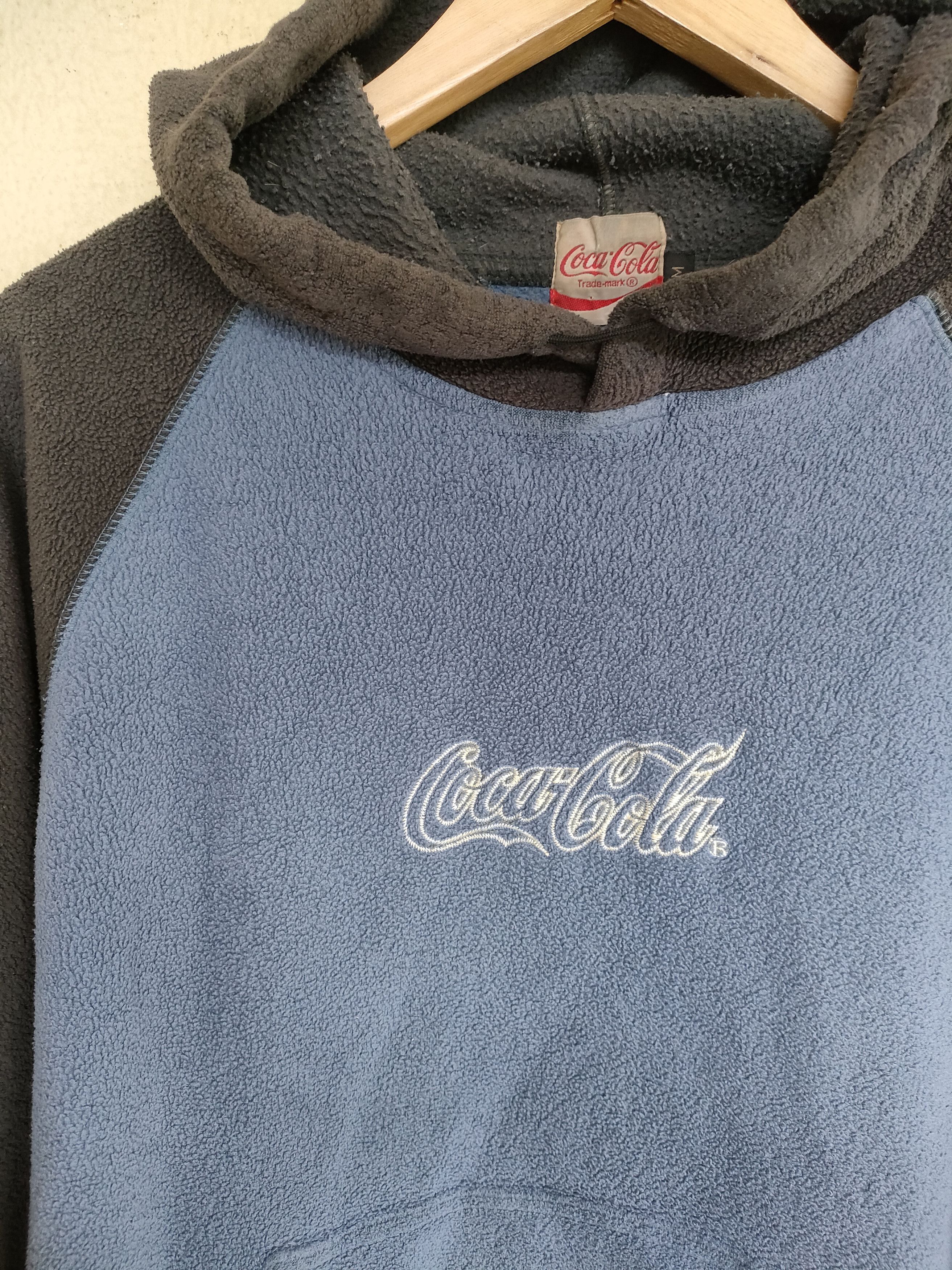 Coca Cola × Vintage Last drop🔥🔥🔥Vintage Distressed Coca-cola fleece Hoodie Size US L / EU 52-54 / 3 - 5 Thumbnail