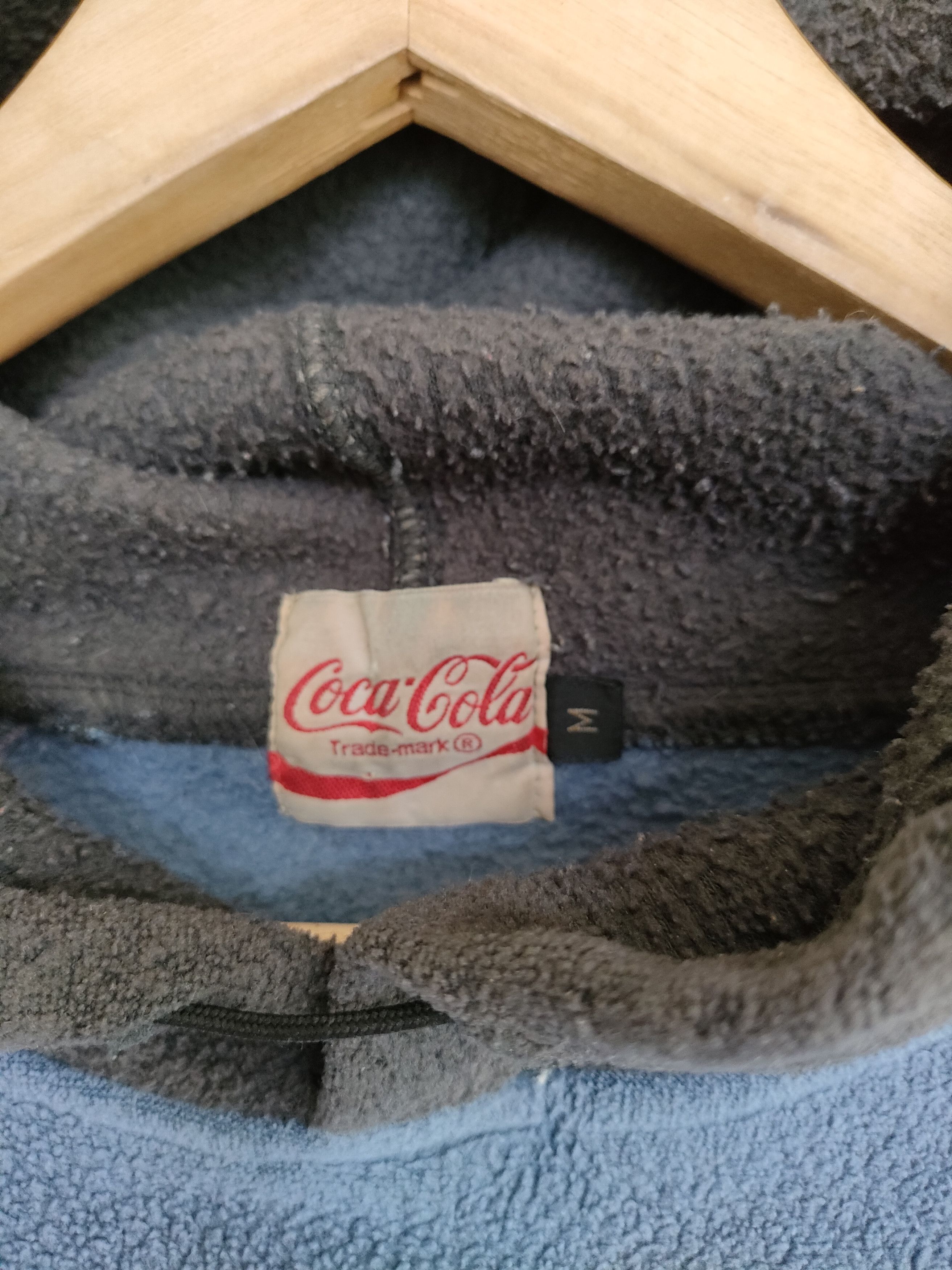 Coca Cola × Vintage Last drop🔥🔥🔥Vintage Distressed Coca-cola fleece Hoodie Size US L / EU 52-54 / 3 - 6 Thumbnail