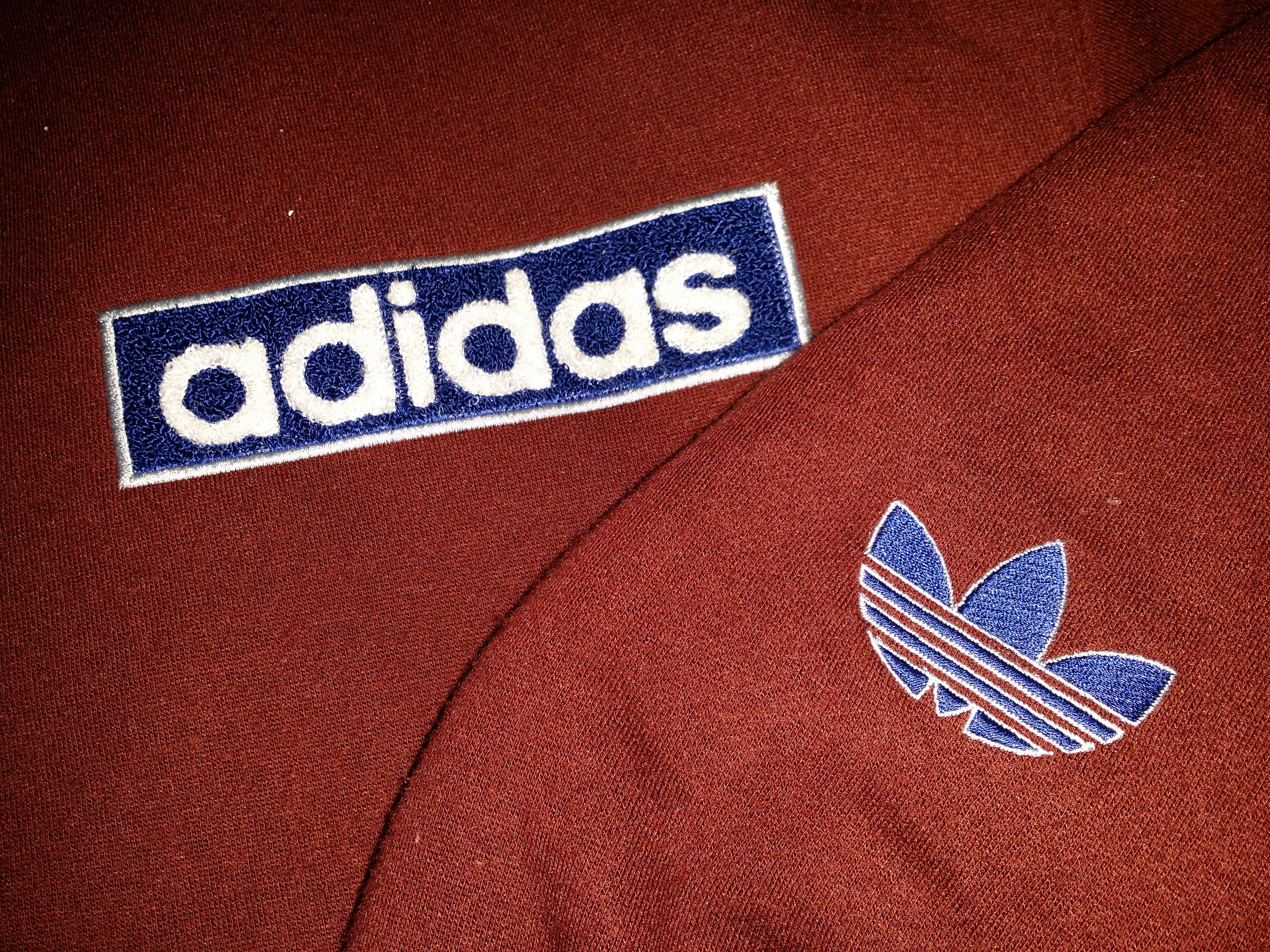 Adidas VINTAGE 90'S ADIDAS HOODIES BIG LOGO EMBROIDERY JACKET Size US XXL / EU 58 / 5 - 3 Thumbnail