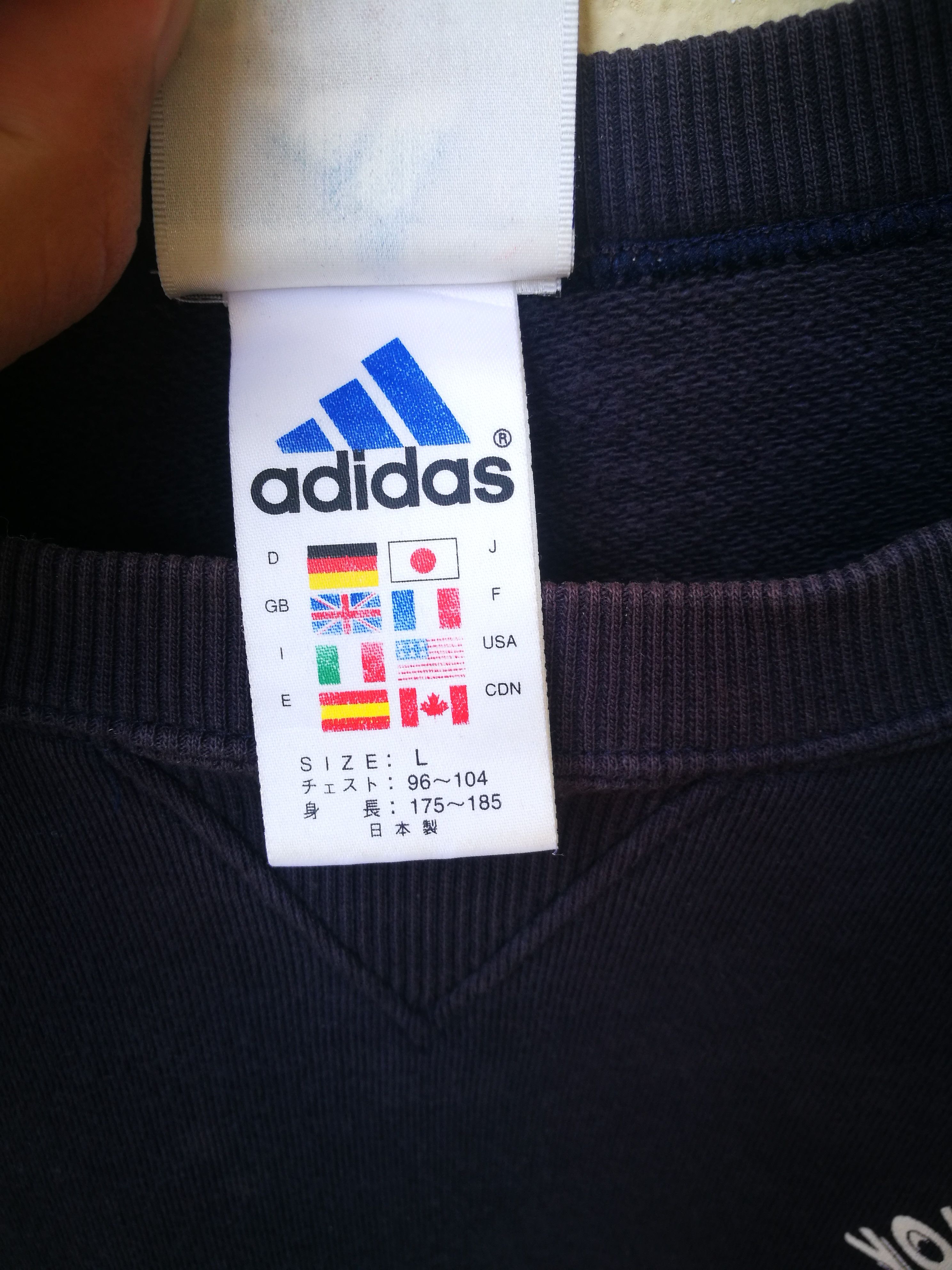 Adidas × Vintage Vintage Adidas Sweatshirts Size US L / EU 52-54 / 3 - 5 Thumbnail