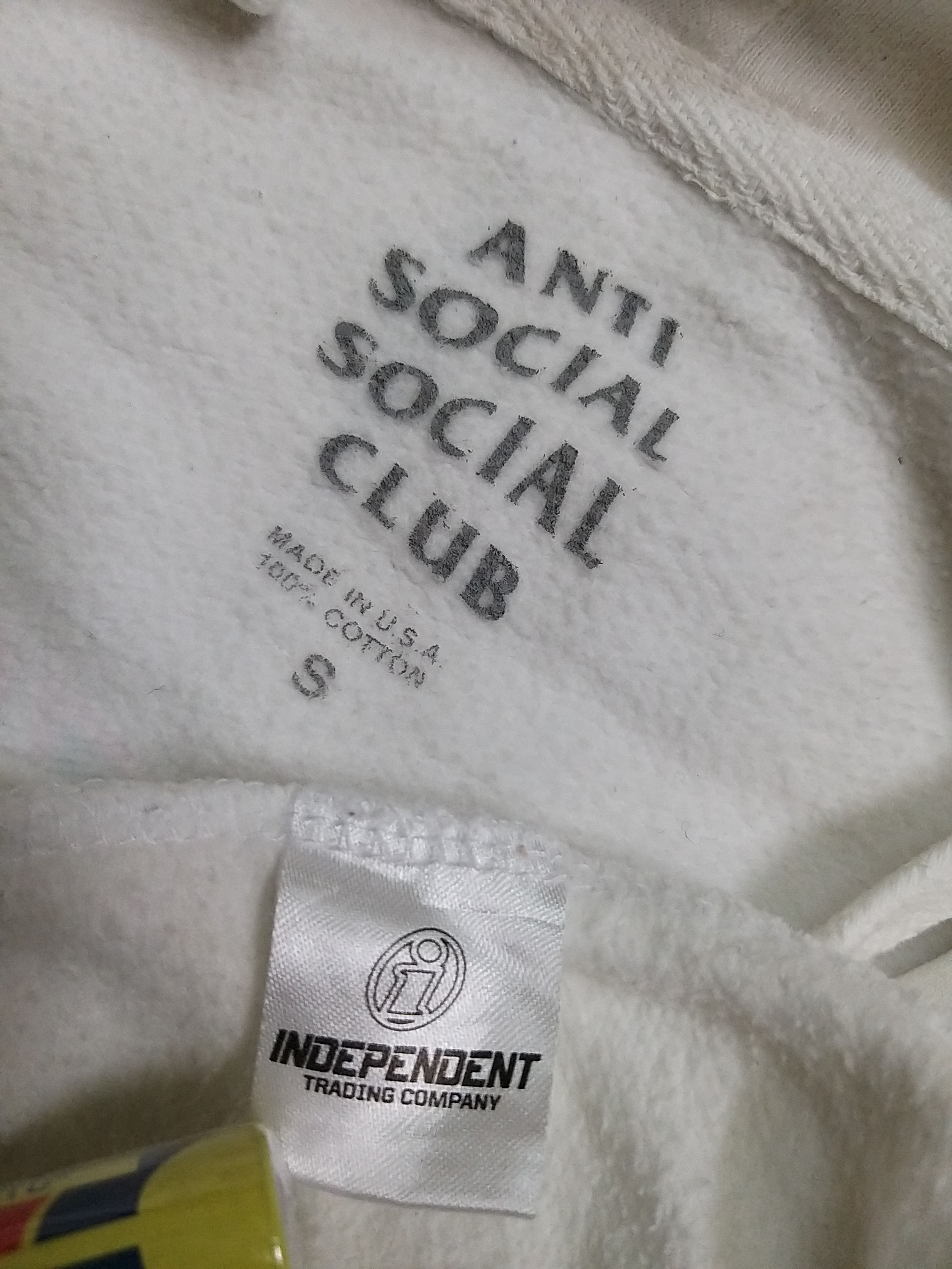 Anti Social Social Club ANTI SOCIAL SOCIAL CLUB ASSC PULLOVER HOODIES SWEATSHIRT Size US S / EU 44-46 / 1 - 7 Thumbnail