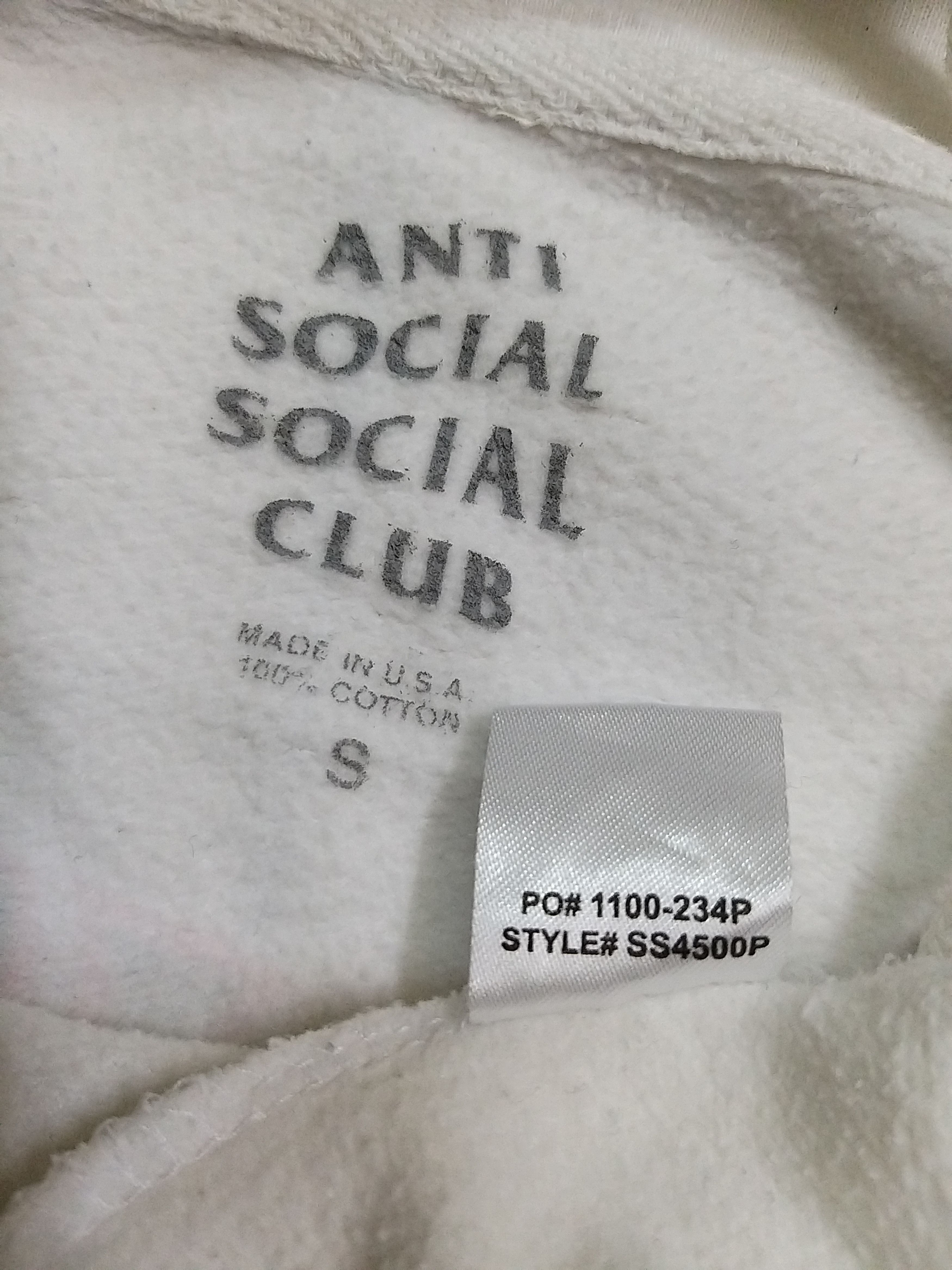 Anti Social Social Club ANTI SOCIAL SOCIAL CLUB ASSC PULLOVER HOODIES SWEATSHIRT Size US S / EU 44-46 / 1 - 8 Thumbnail