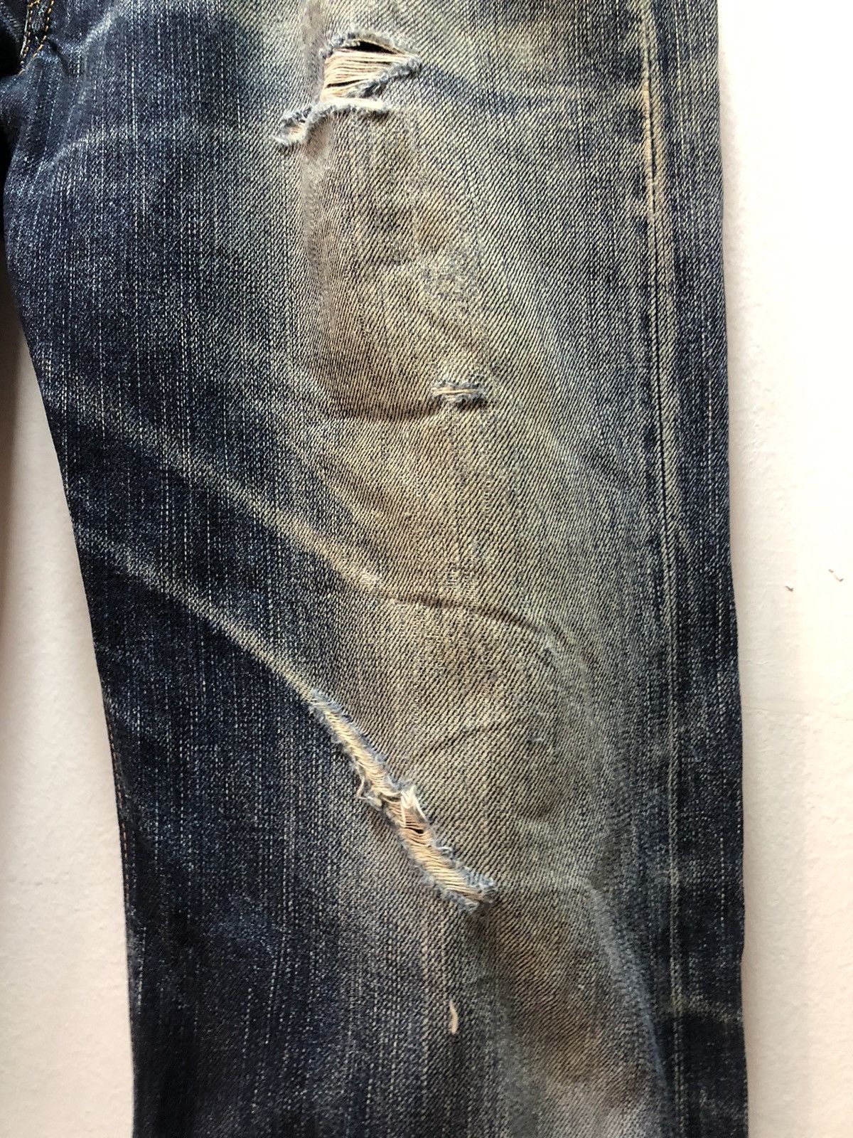Edwin EDWIN Denim Pants 505zxx Selvedge Distressed Size US 34 / EU 50 - 5 Thumbnail