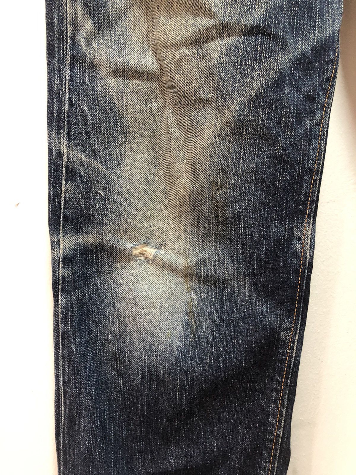 Edwin EDWIN Denim Pants 505zxx Selvedge Distressed Size US 34 / EU 50 - 4 Thumbnail