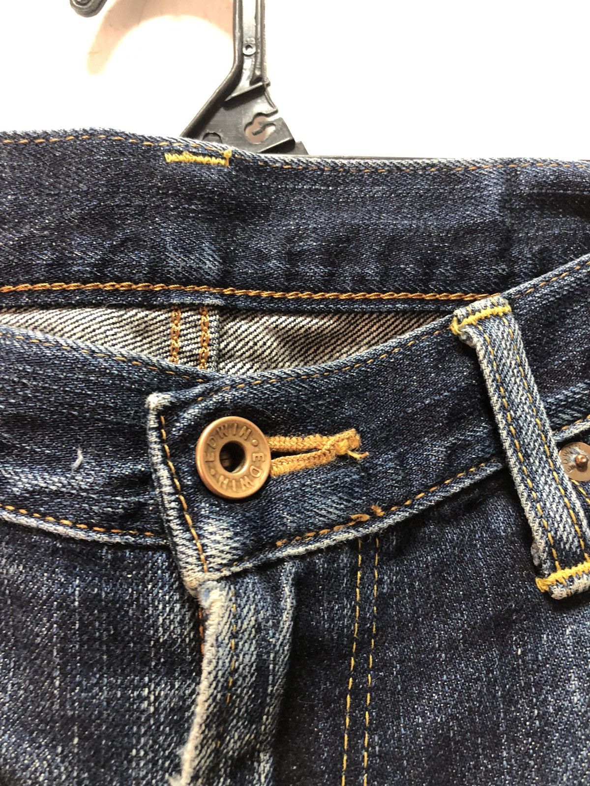 Edwin EDWIN Denim Pants 505zxx Selvedge Distressed Size US 34 / EU 50 - 2 Thumbnail