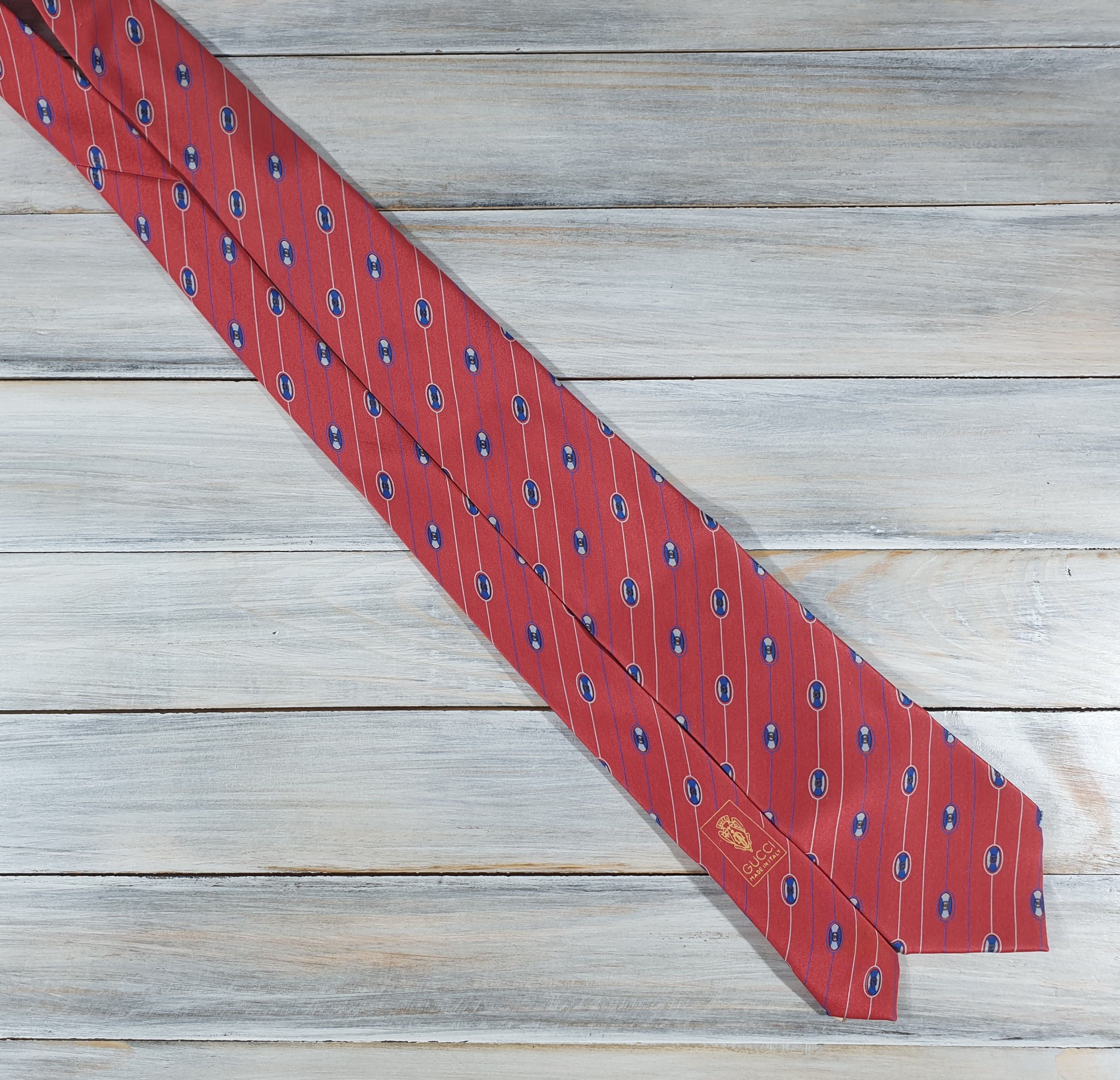 Gucci Vintage Gucci Accessory Collection Tie 100% Silk Authentic Size ONE SIZE - 3 Thumbnail
