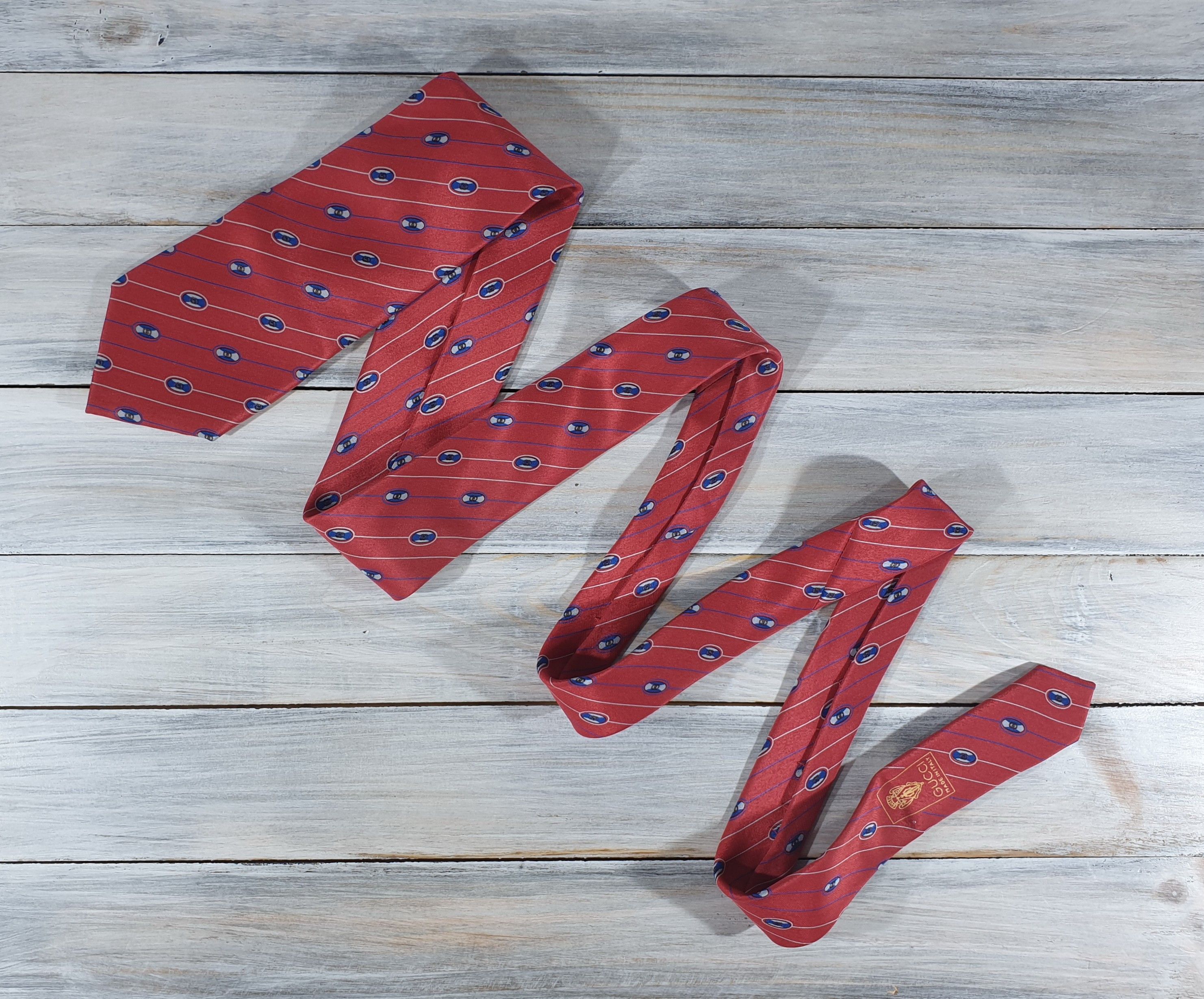 Gucci Vintage Gucci Accessory Collection Tie 100% Silk Authentic Size ONE SIZE - 19 Thumbnail