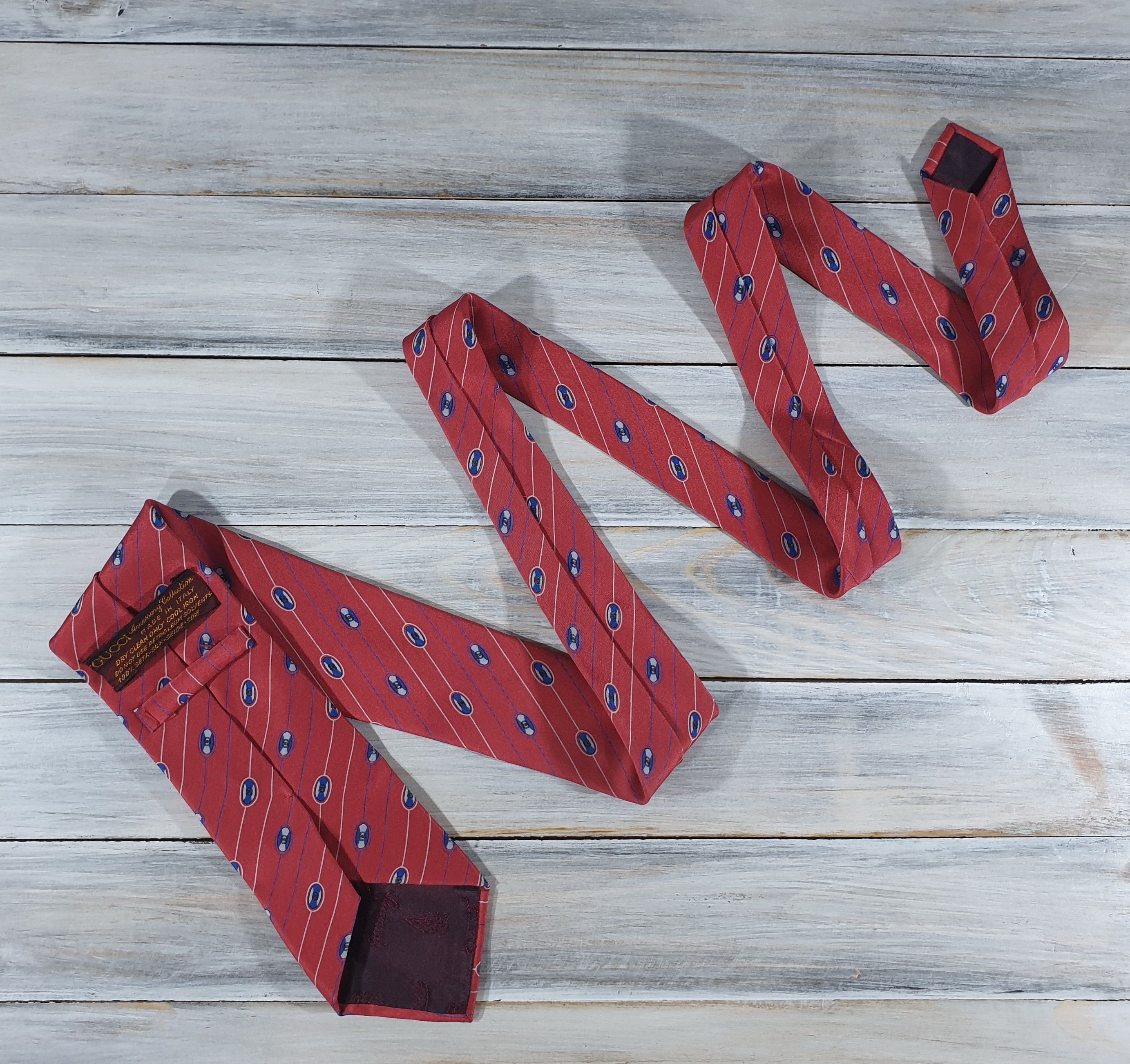 Gucci Vintage Gucci Accessory Collection Tie 100% Silk Authentic Size ONE SIZE - 18 Thumbnail