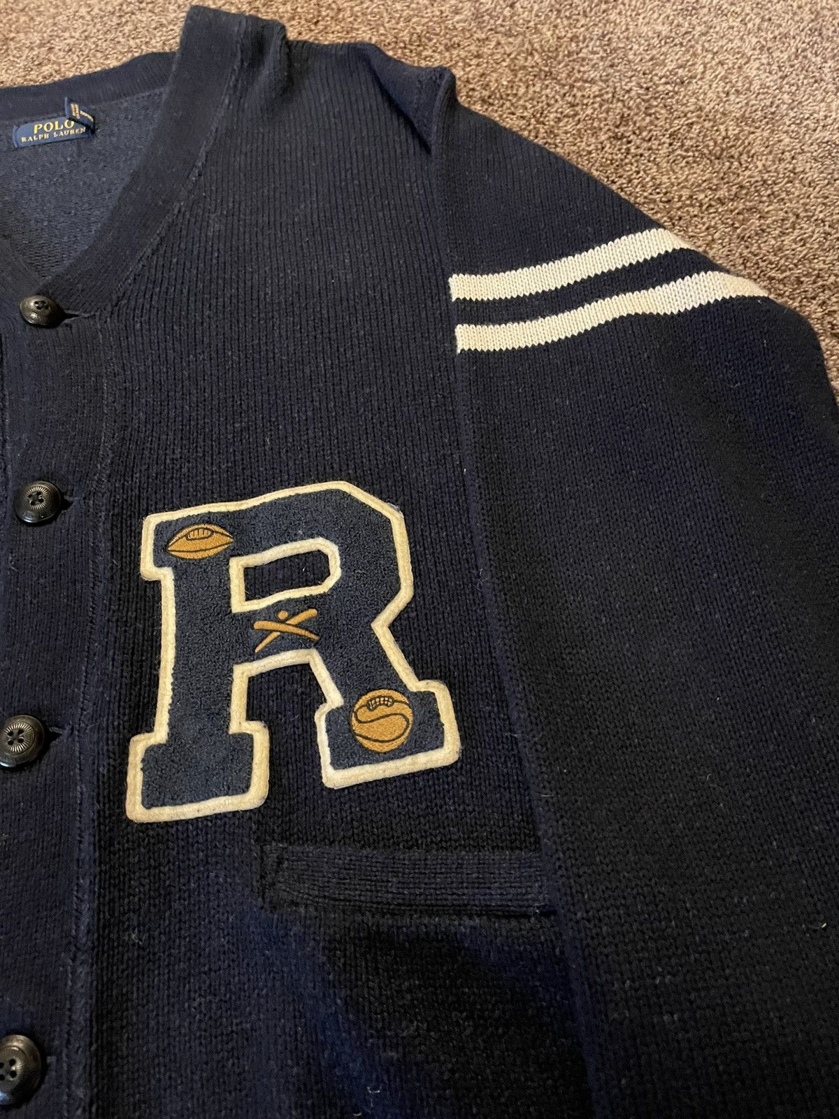 Polo Ralph Lauren Ralph Lauren Knit Cardigan Varsity College University Logo Size US M / EU 48-50 / 2 - 2 Thumbnail