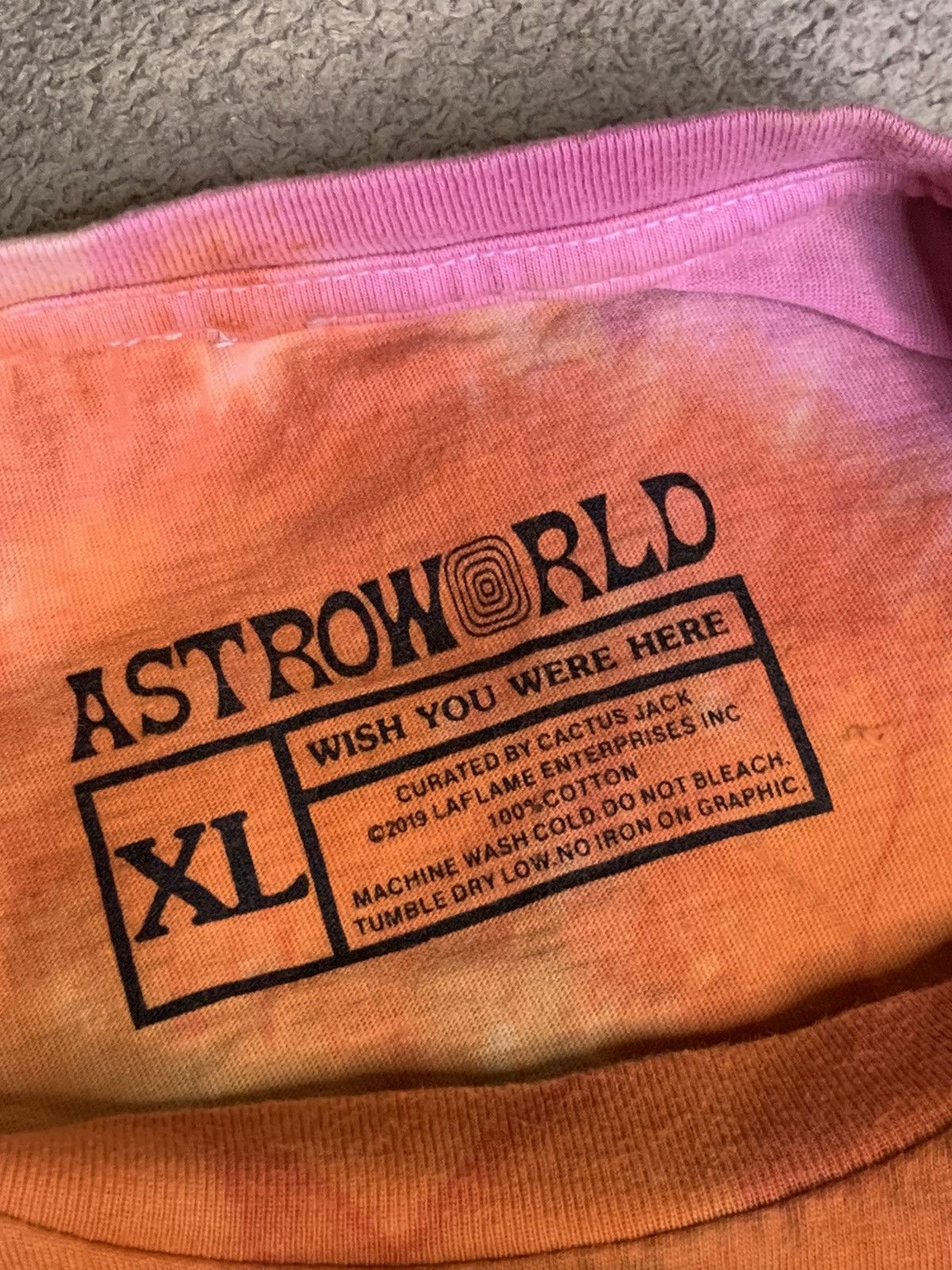 Dover Street Market × Travis Scott Astroworld Travis Scott x DSM 2019 tye dye tee down to earth Size US XL / EU 56 / 4 - 4 Thumbnail
