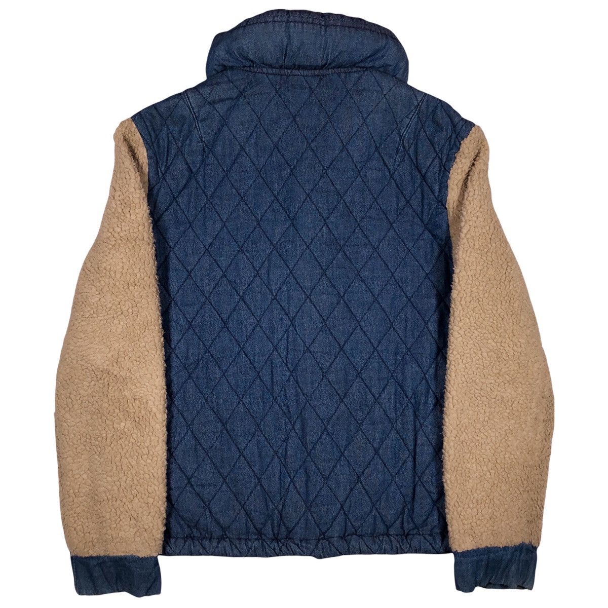 Issey Miyake Mercibeaucoup Indigo Dye Denim mix fleece Jacket Size US L / EU 52-54 / 3 - 5 Thumbnail