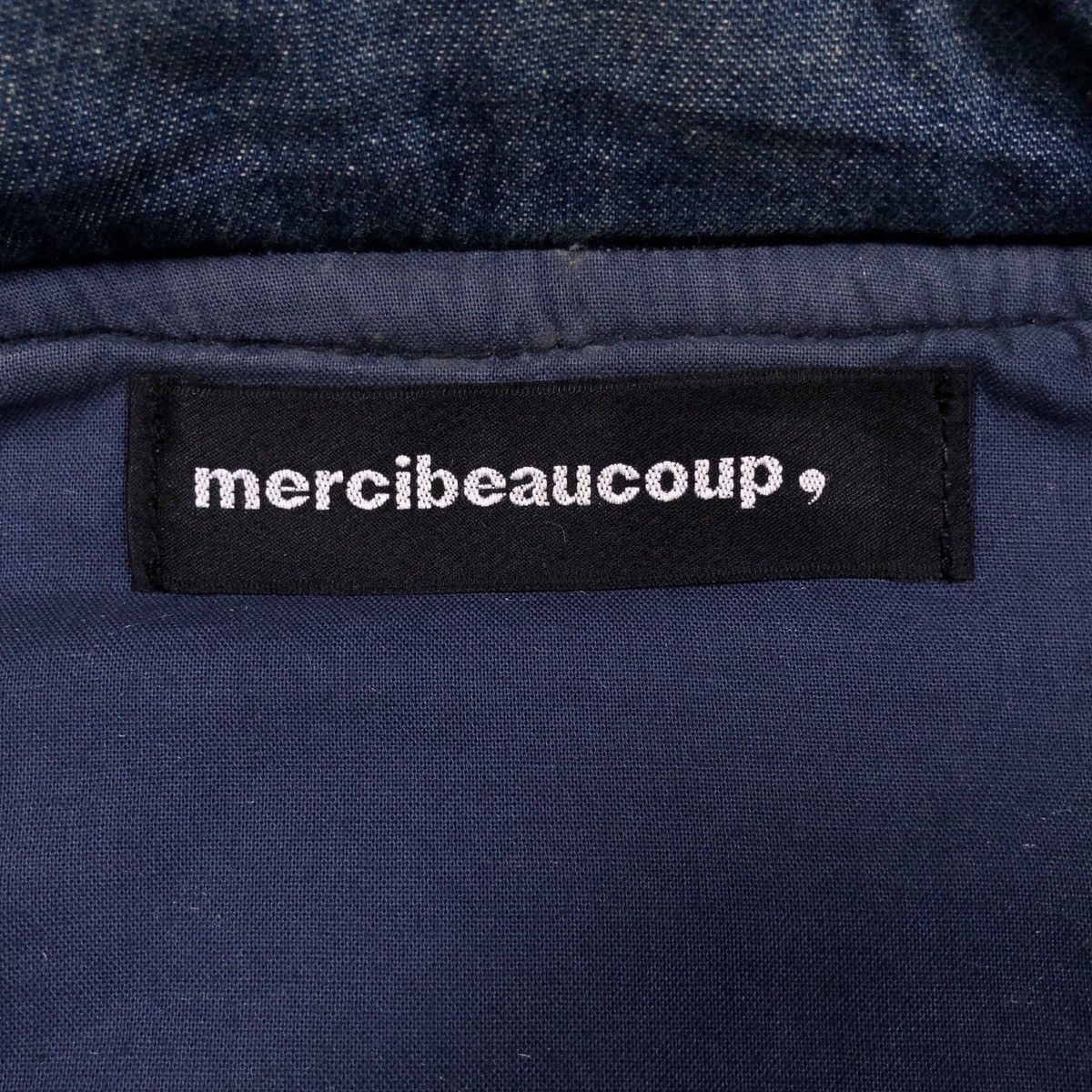 Issey Miyake Mercibeaucoup Indigo Dye Denim mix fleece Jacket Size US L / EU 52-54 / 3 - 15 Thumbnail