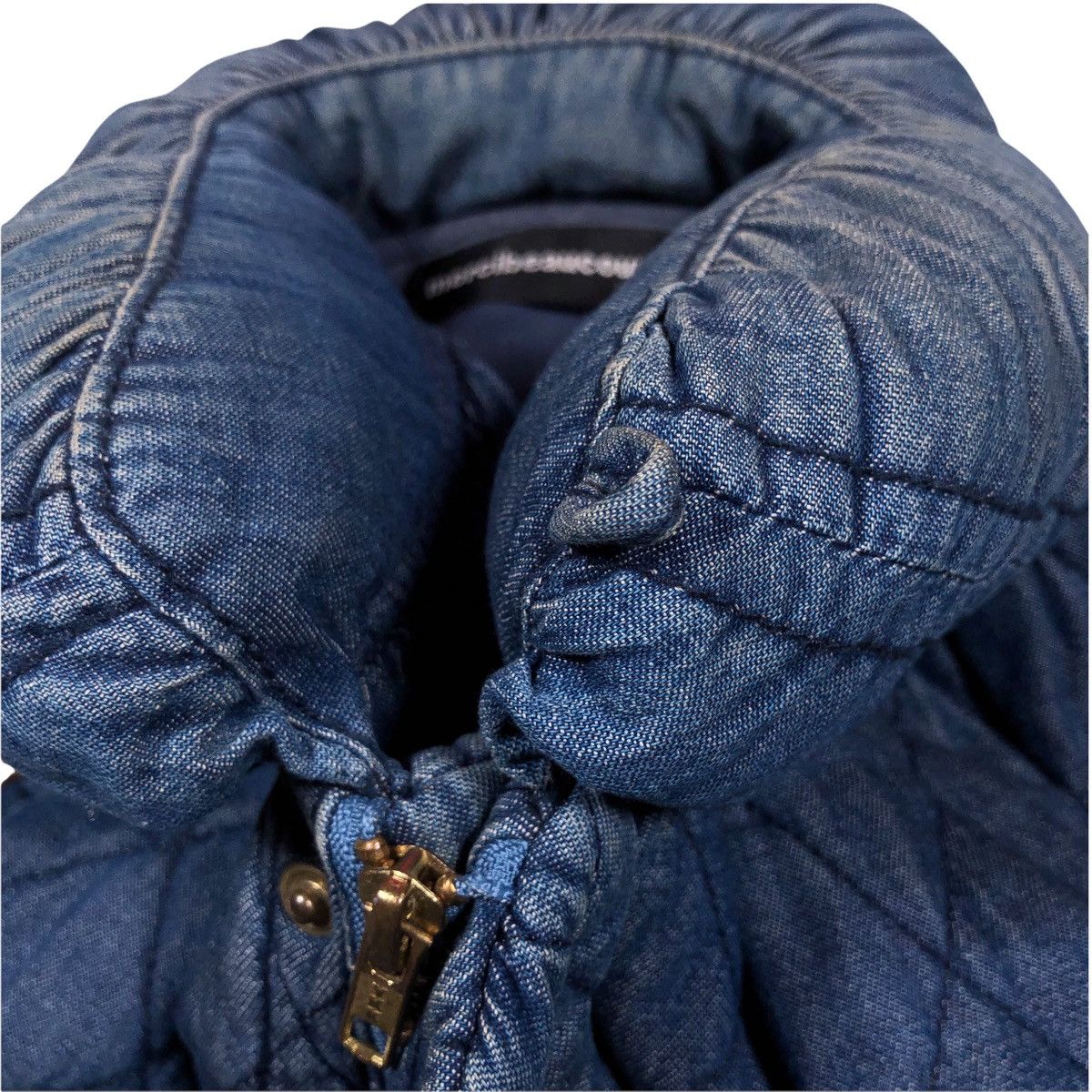 Issey Miyake Mercibeaucoup Indigo Dye Denim mix fleece Jacket Size US L / EU 52-54 / 3 - 4 Thumbnail