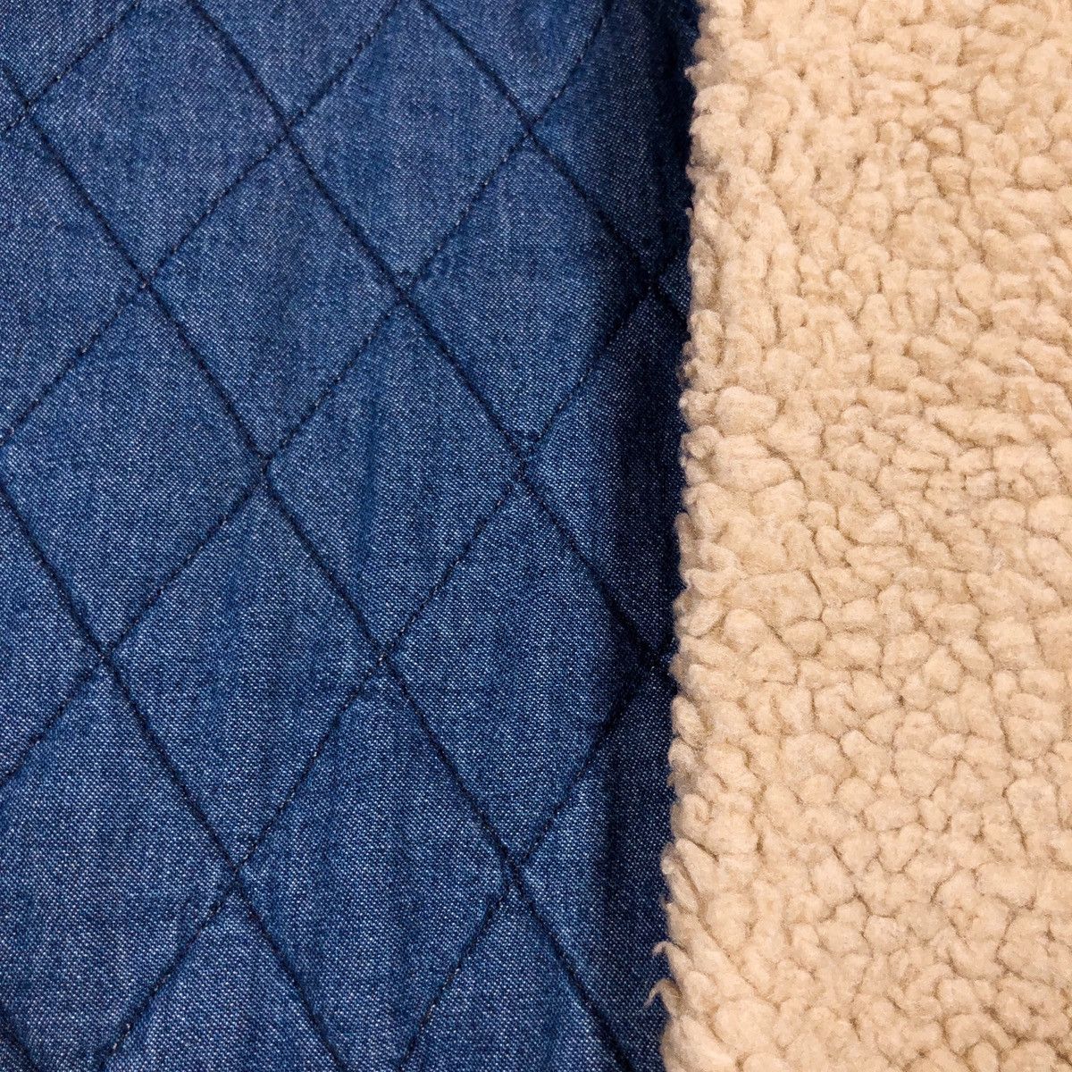 Issey Miyake Mercibeaucoup Indigo Dye Denim mix fleece Jacket Size US L / EU 52-54 / 3 - 8 Thumbnail
