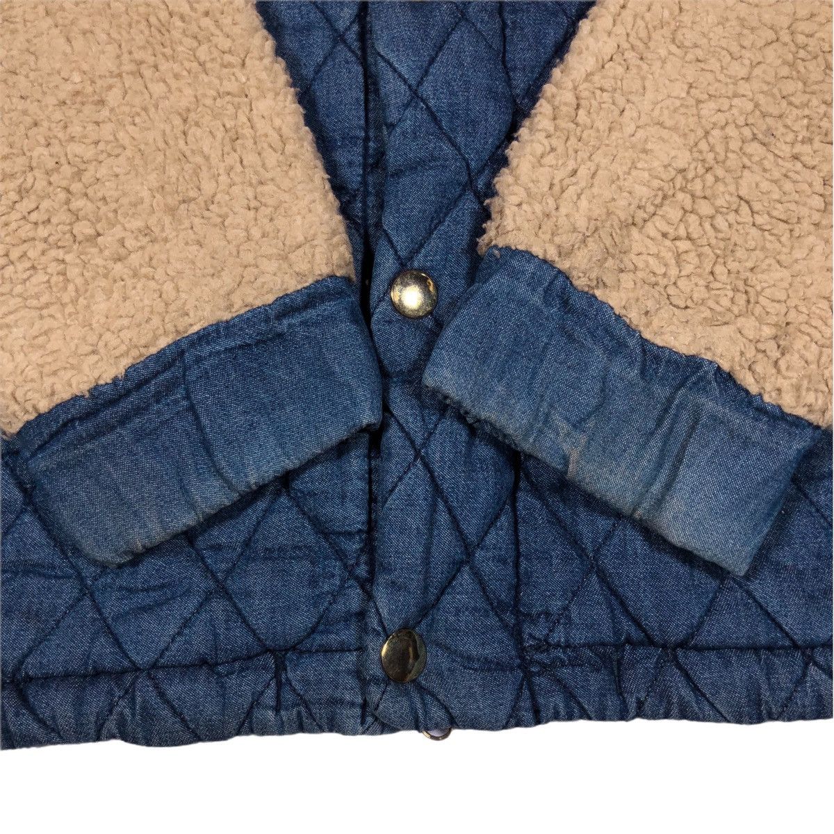 Issey Miyake Mercibeaucoup Indigo Dye Denim mix fleece Jacket Size US L / EU 52-54 / 3 - 9 Thumbnail