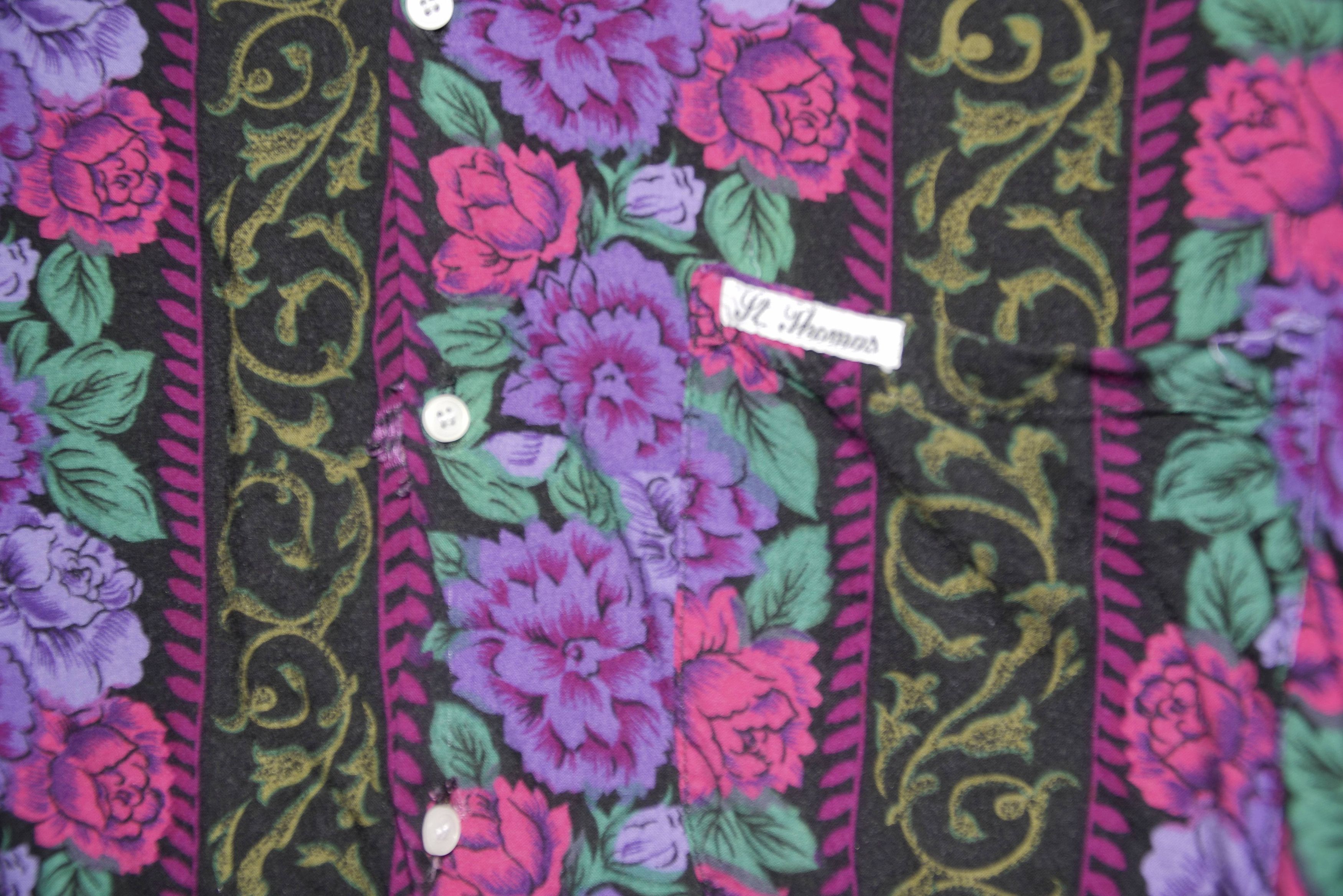 Vintage floral souvenir shirt button down rayon Size US XL / EU 56 / 4 - 4 Thumbnail