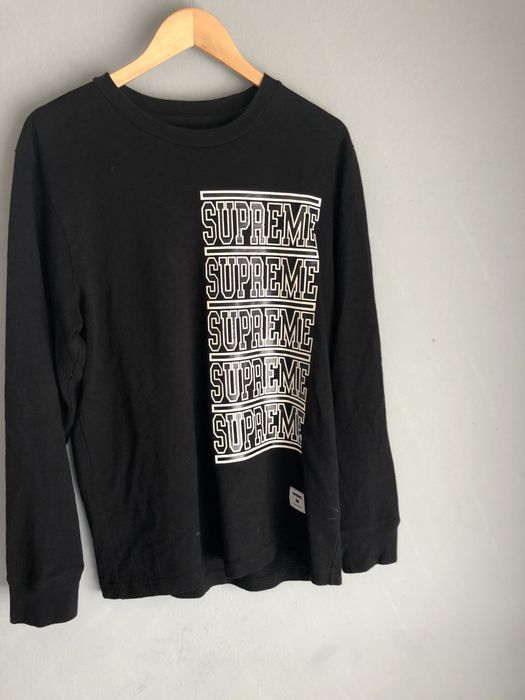 Supreme stacked hot sale long sleeve