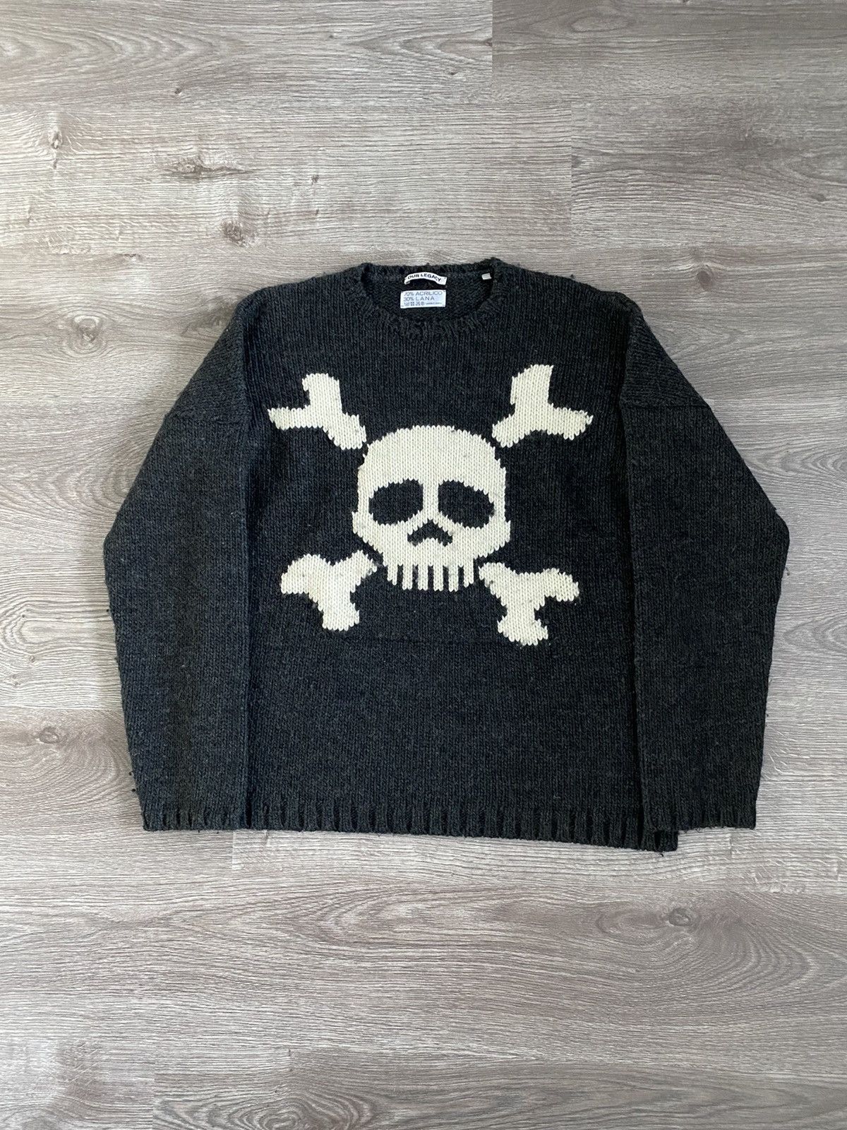 Our Legacy Jolly Roger Skull Knitted Sweater | Grailed
