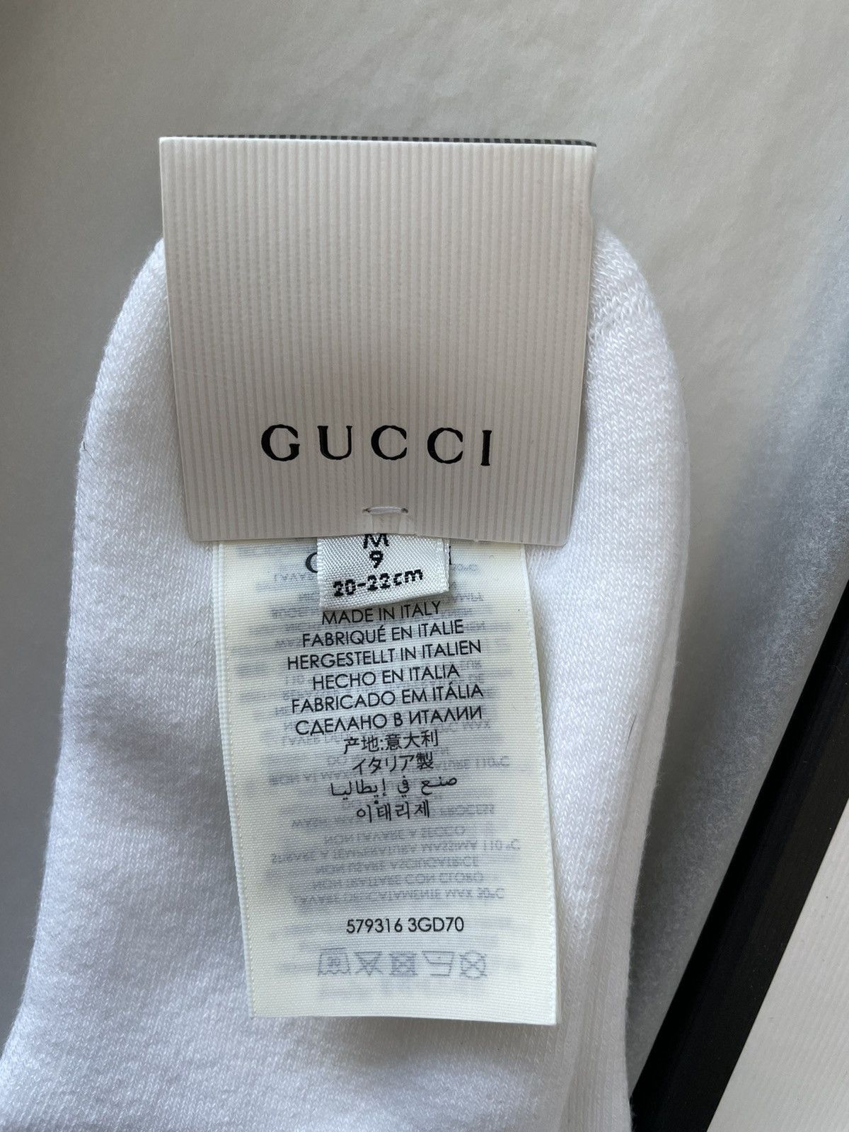 Gucci Rare Brand NEW Super Runway Unisex Gucci Rose Logo Socks Size ONE SIZE - 4 Thumbnail