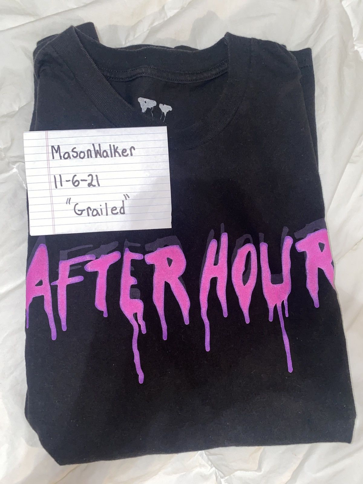 Vlone The Weeknd Vlone After Hours Acid Drip Tee | Grailed