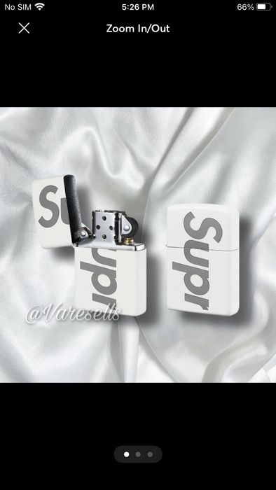 Supreme Supreme Glow in the Dark Zippo White | Grailed