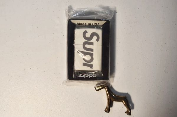 Supreme Supreme Glow in the Dark Zippo White | Grailed