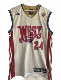 Mens Kobe Bryant 2007 West All-Star White Hardwood Classics Authentic Jersey