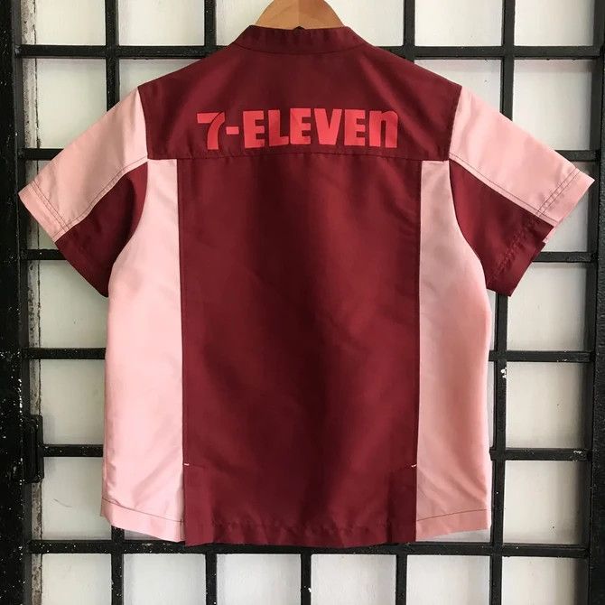 Japanese Brand 💣OFFER 90's VTG 7 ELEVEN Uniform Zipper Jacket Size US XXS / EU 40 - 2 Thumbnail