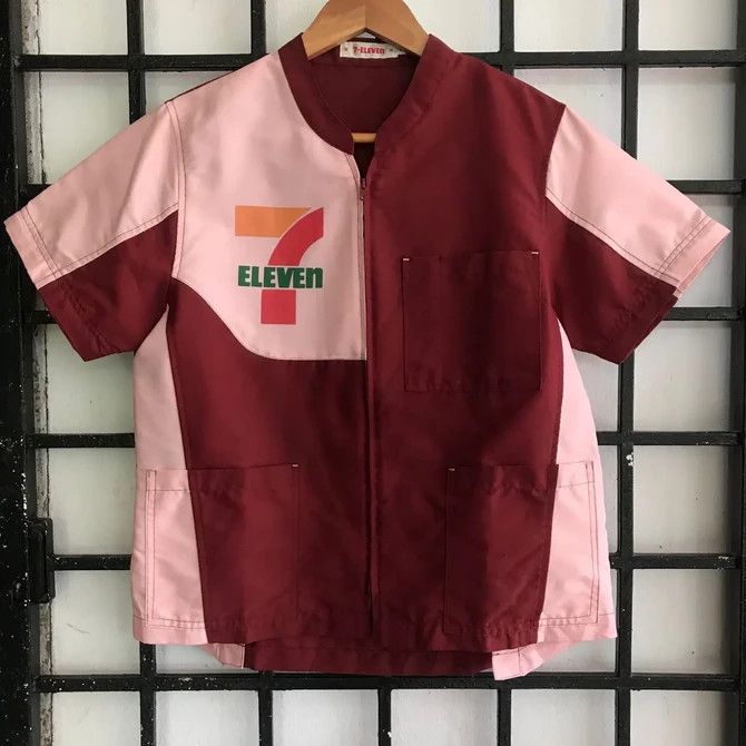 Japanese Brand 💣OFFER 90's VTG 7 ELEVEN Uniform Zipper Jacket Size US XXS / EU 40 - 1 Thumbnail