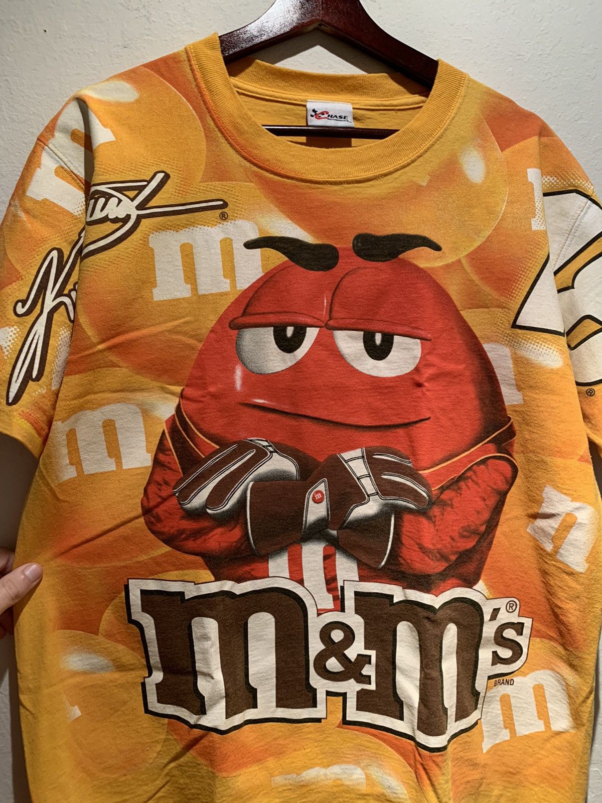 Vintage *RARE* Vintage Kyle Busch M&M All-Over Print T-Shirt - M/L Size US M / EU 48-50 / 2 - 5 Thumbnail