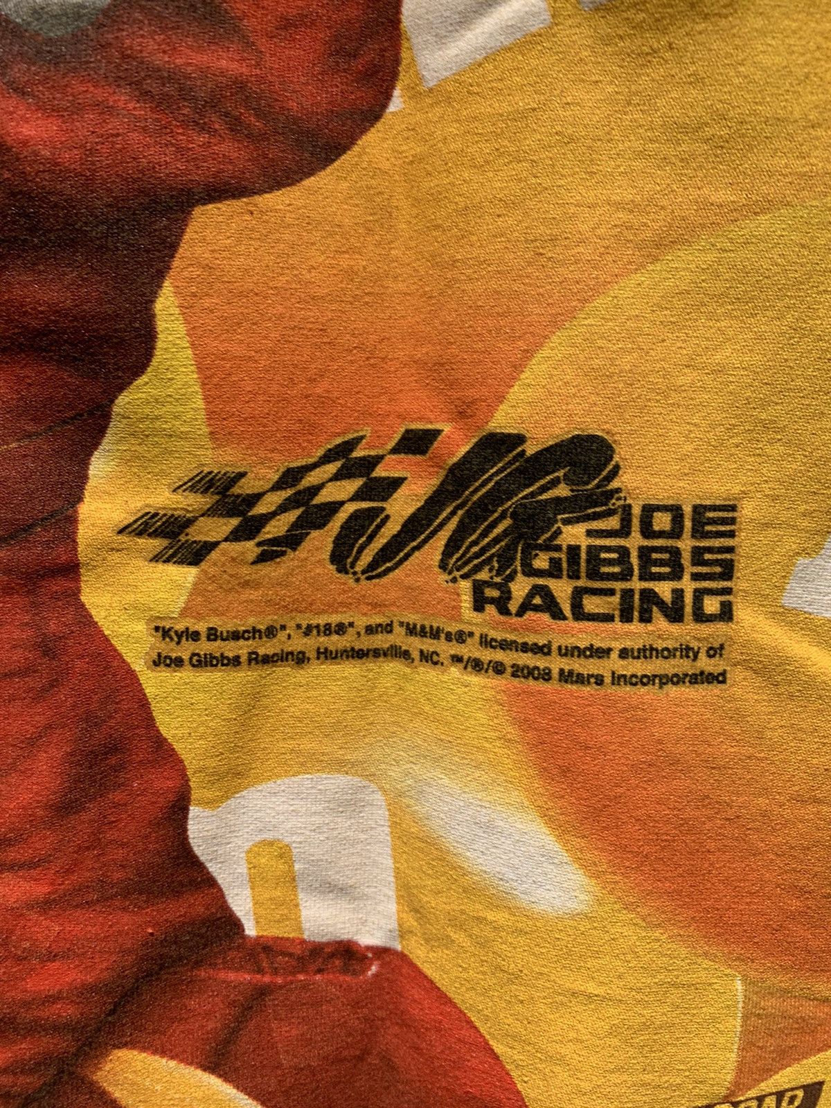 Vintage *RARE* Vintage Kyle Busch M&M All-Over Print T-Shirt - M/L Size US M / EU 48-50 / 2 - 7 Thumbnail