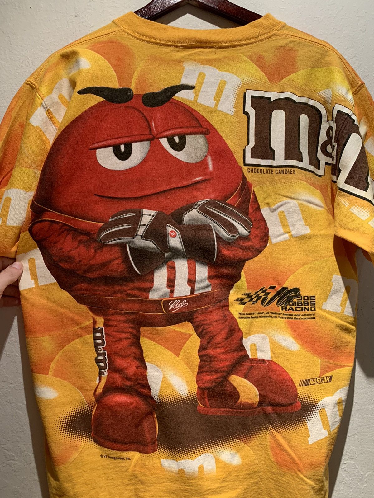 Vintage *RARE* Vintage Kyle Busch M&M All-Over Print T-Shirt - M/L Size US M / EU 48-50 / 2 - 4 Thumbnail