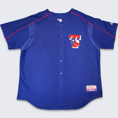 NOLAN RYAN  Texas Rangers 1980's Majestic Throwback Baseball Jersey