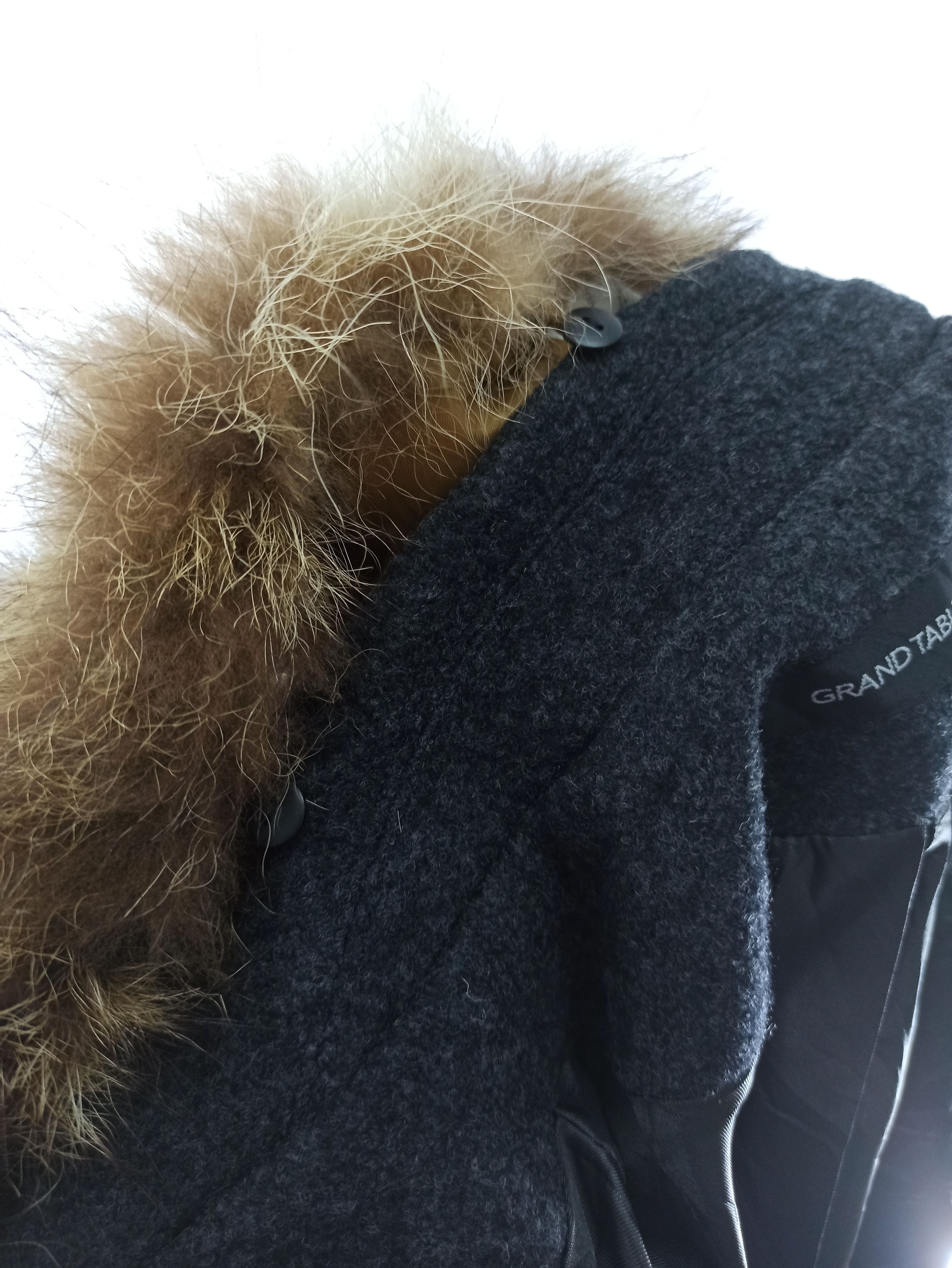 Cloak Luxury Design Wool Cloak With Fur Collar Belted Grand Table Size US M / EU 48-50 / 2 - 10 Thumbnail