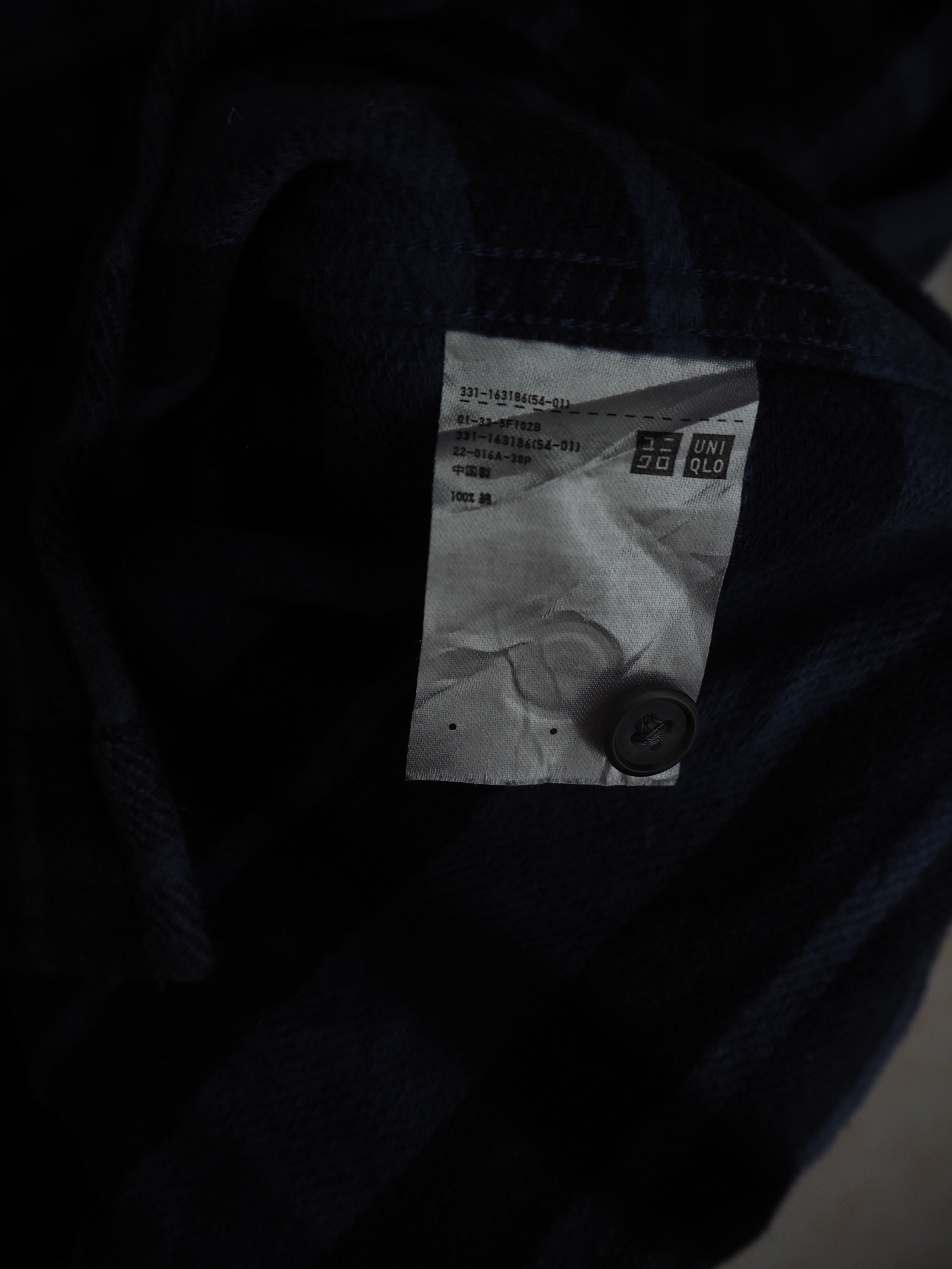 Flannel × Uniqlo Flannel Plaid Checkered Blue Black Uniqlo Ship Via DHL Size US XL / EU 56 / 4 - 4 Thumbnail