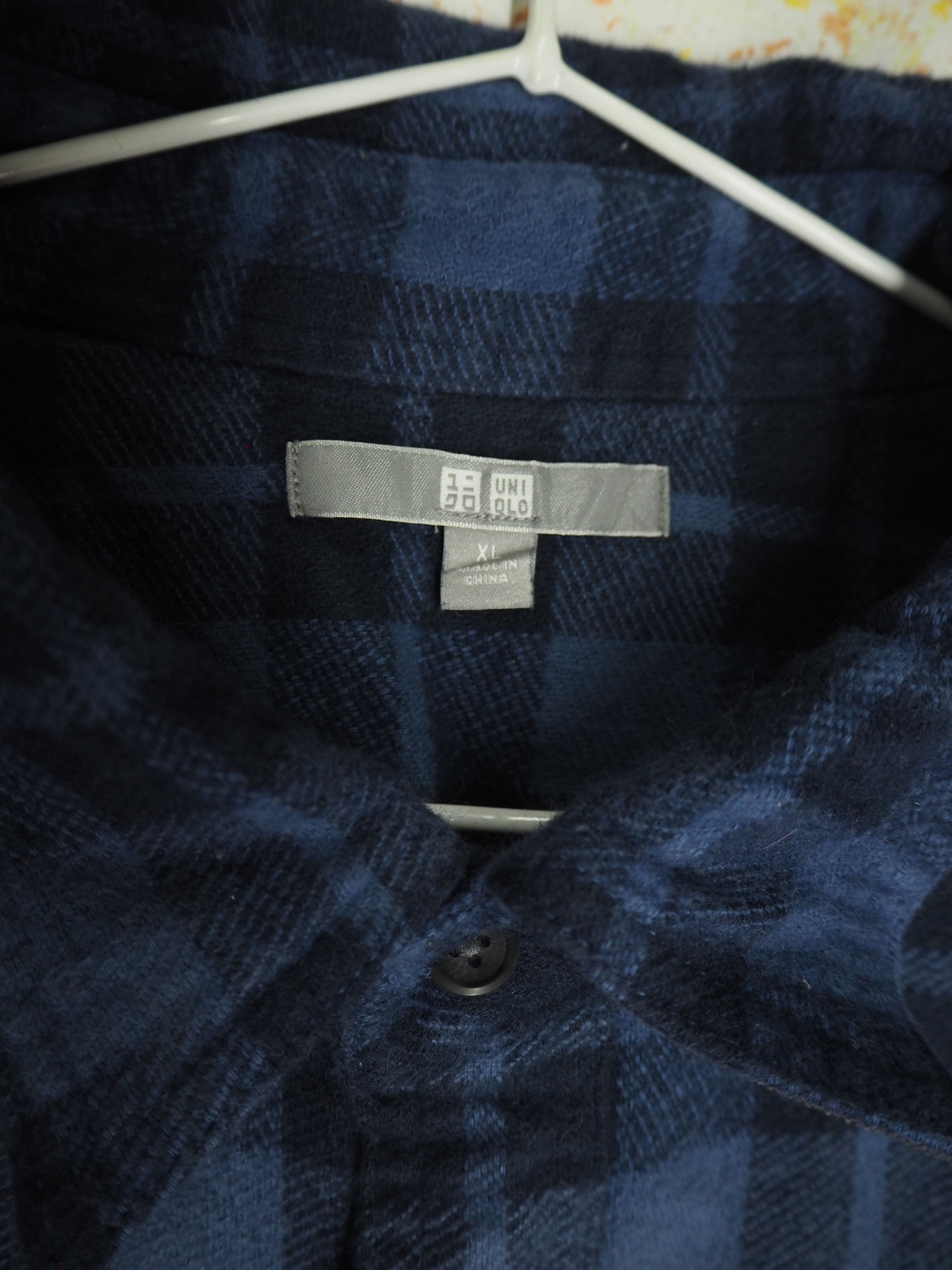 Flannel × Uniqlo Flannel Plaid Checkered Blue Black Uniqlo Ship Via DHL Size US XL / EU 56 / 4 - 3 Thumbnail
