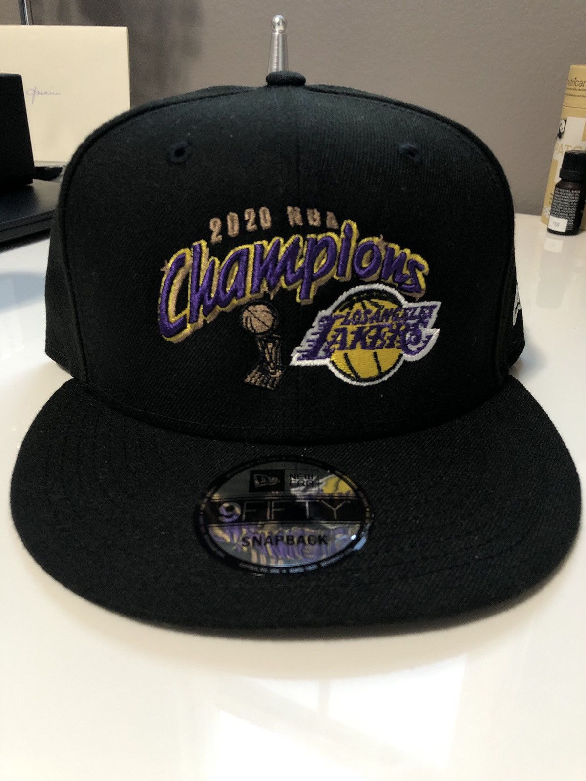 New Era New Era Los Angeles Lakers 2020 NBA Championship Hat Size ONE SIZE - 1 Thumbnail