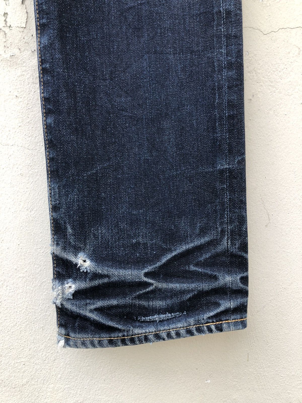 KURO Clawmark KURO Graphite Distress Indigo Denim Slim Jeans Size US 32 / EU 48 - 11 Thumbnail