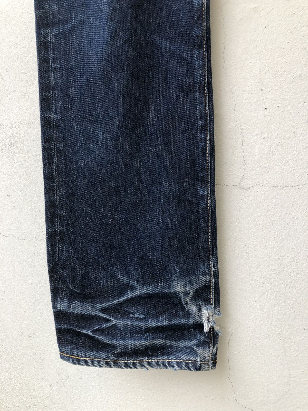 KURO Clawmark KURO Graphite Distress Indigo Denim Slim Jeans Size US 32 / EU 48 - 7 Thumbnail